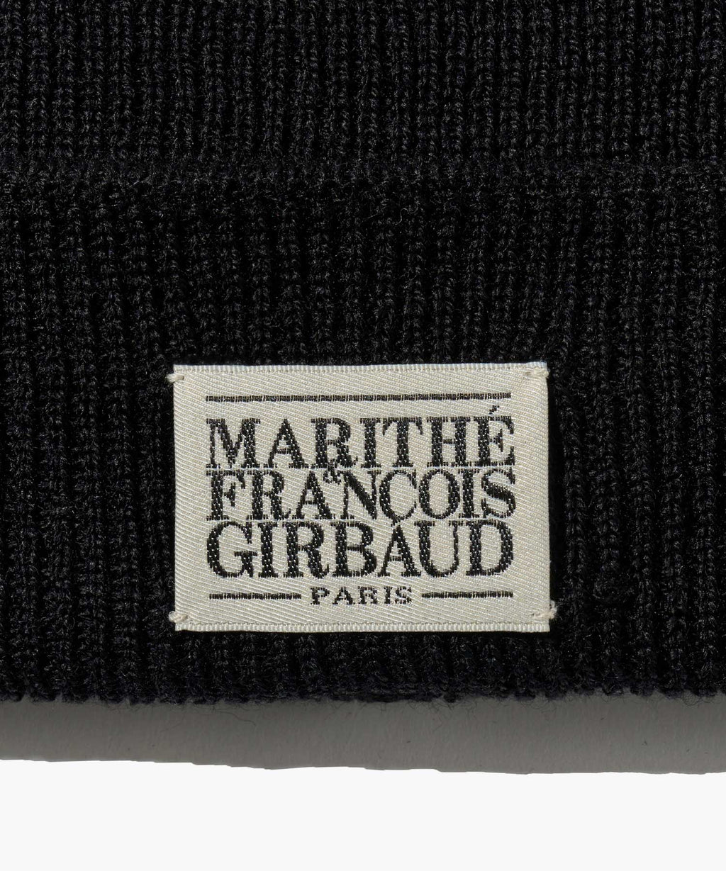 Marithe & Francois Girbaud - Classic Logo Beanie (Black) product image 3 | TRAB K-Fashion Australia