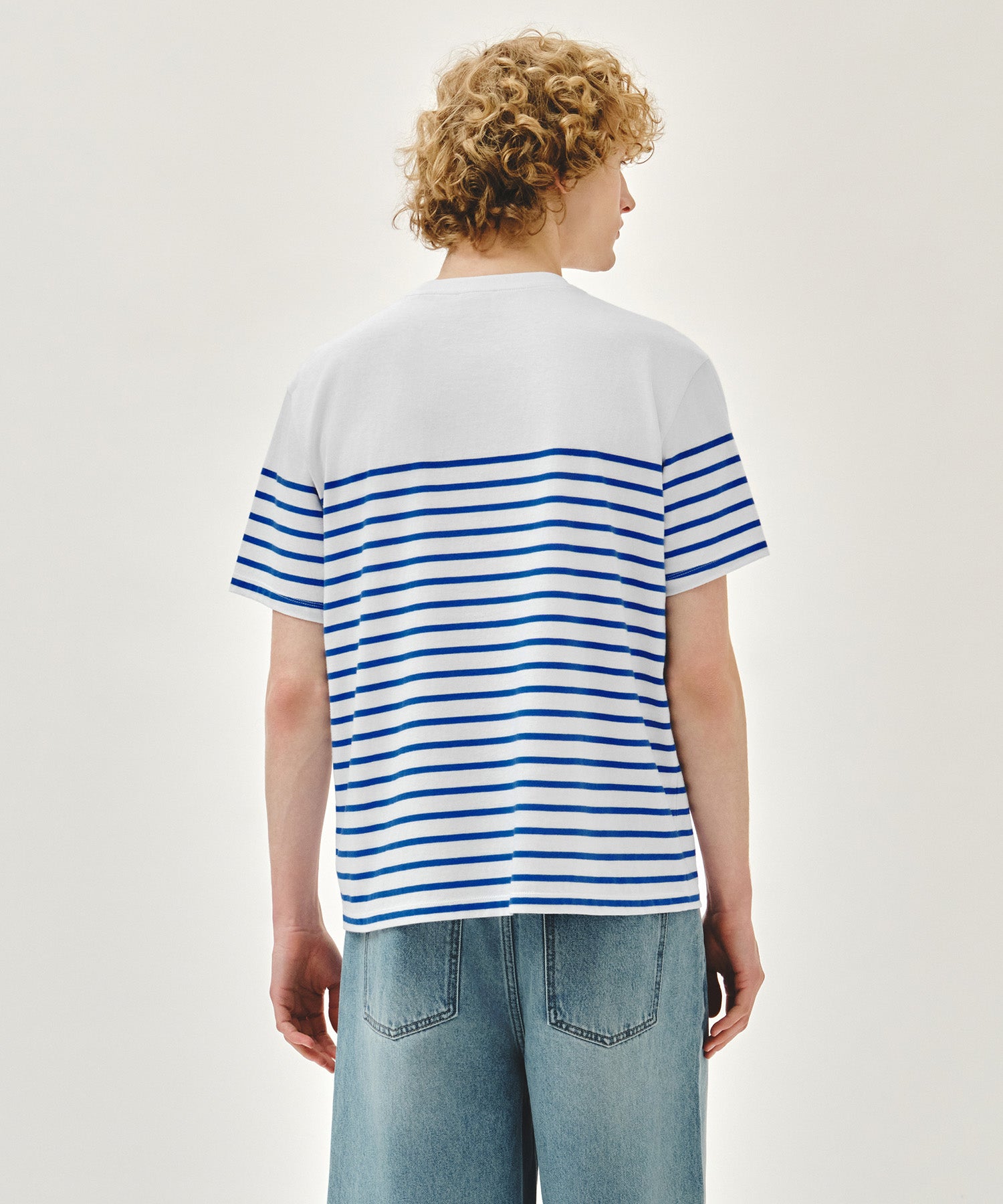 Marithe & Francois Girbaud - Block Stripe Tee (Blue) product image 3 | TRAB K-Fashion Australia
