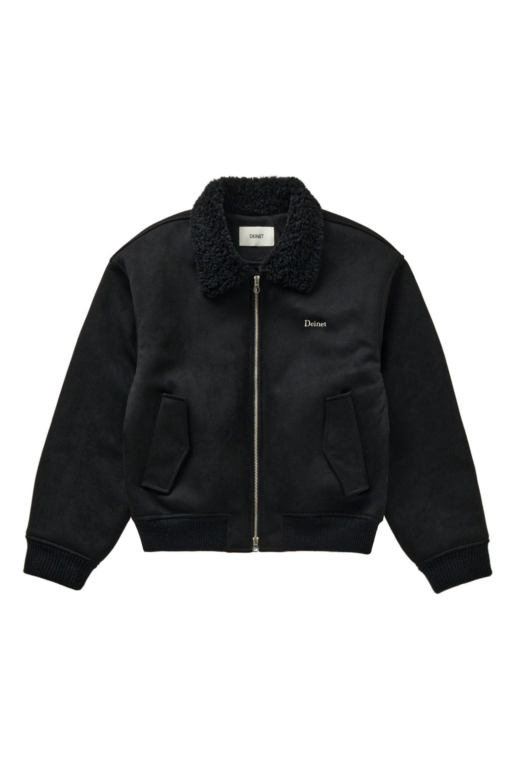Deinet - Faux Suede Fur Mustang Jacket (Black) product image 1 | TRAB K-Fashion Australia