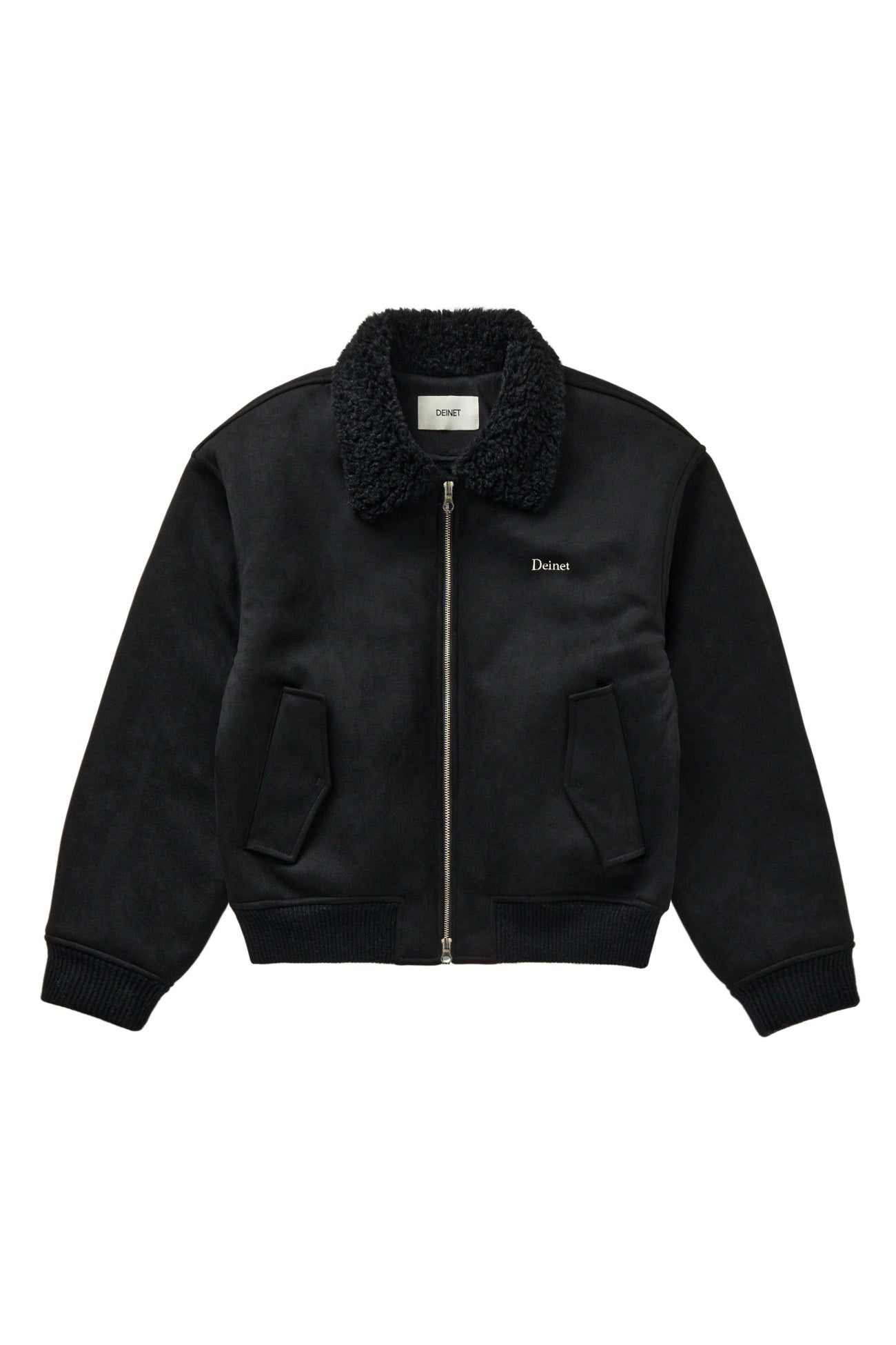 Deinet - Faux Suede Fur Mustang Jacket (Black) product image 1 | TRAB K-Fashion Australia