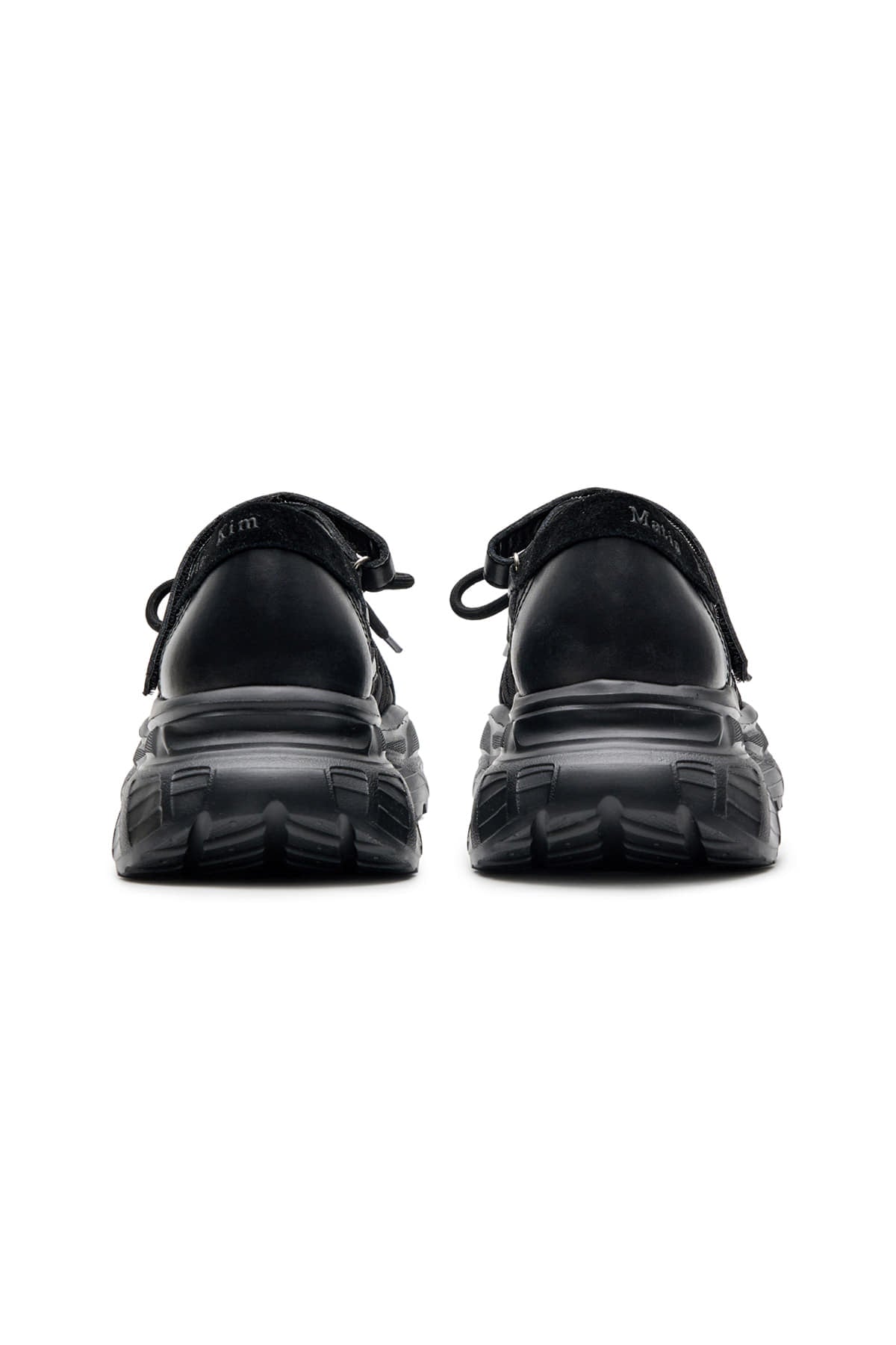 Matin Kim - Lace Up Chunky Ballet Sneakers (Black) product image 4 | TRAB K-Fashion Australia