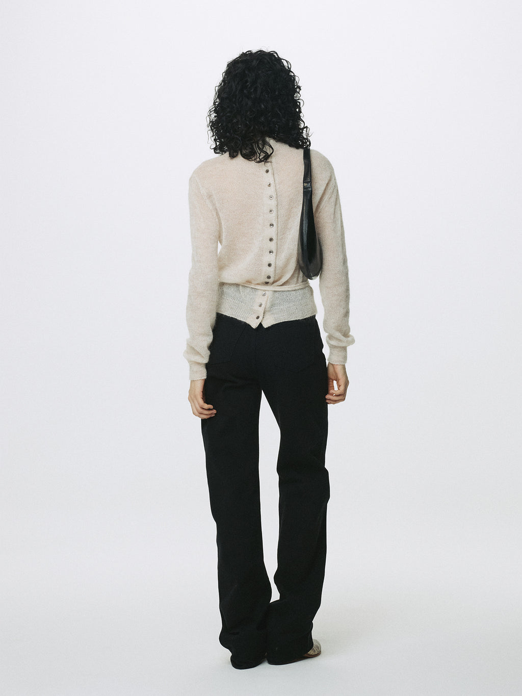 Tonywack - Mohair Half-Neck Cardigan (Ecru) product image 7 | TRAB K-Fashion Australia