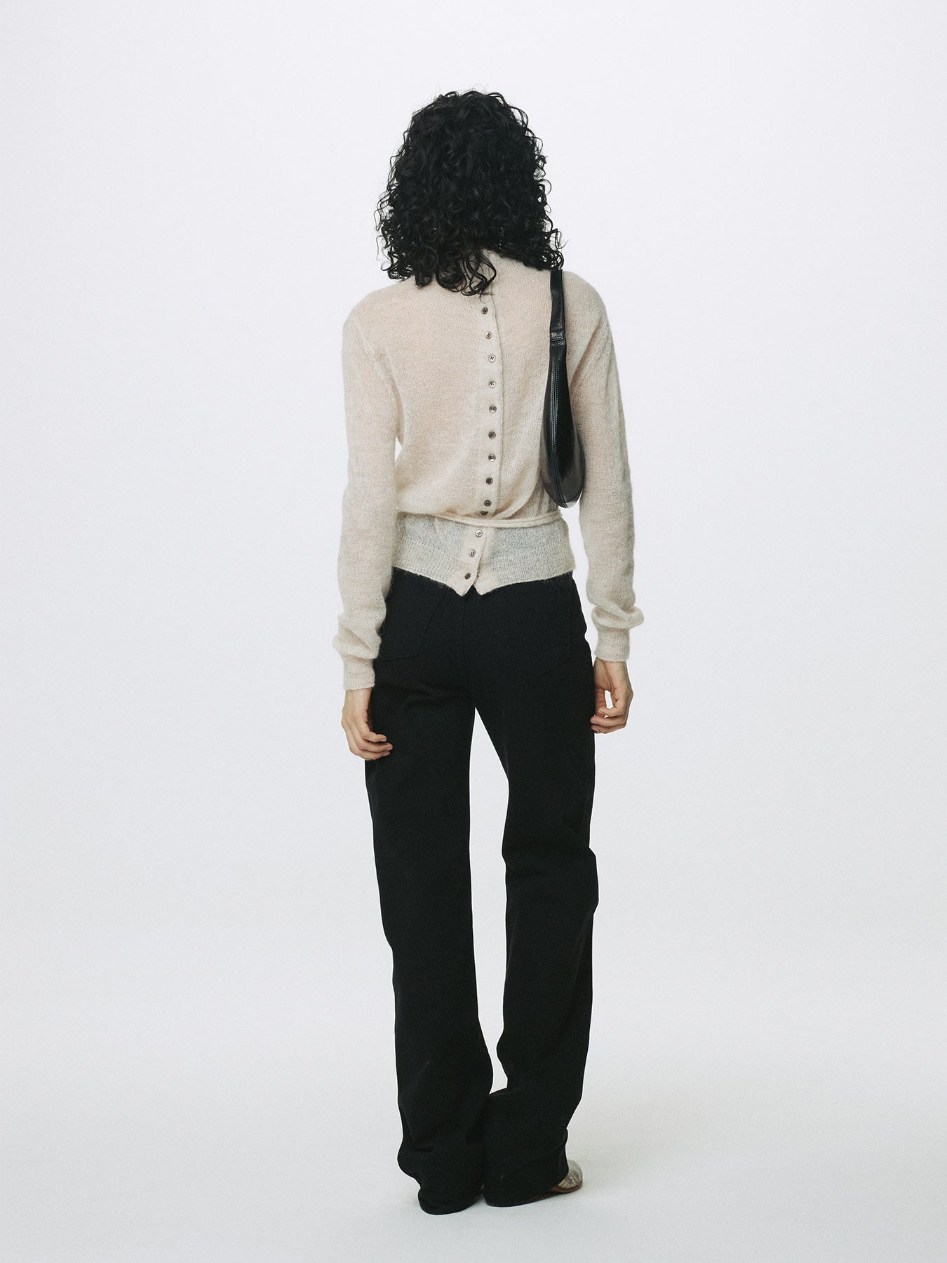Tonywack - Mohair Half-Neck Cardigan (Ecru) product image 7 | TRAB K-Fashion Australia