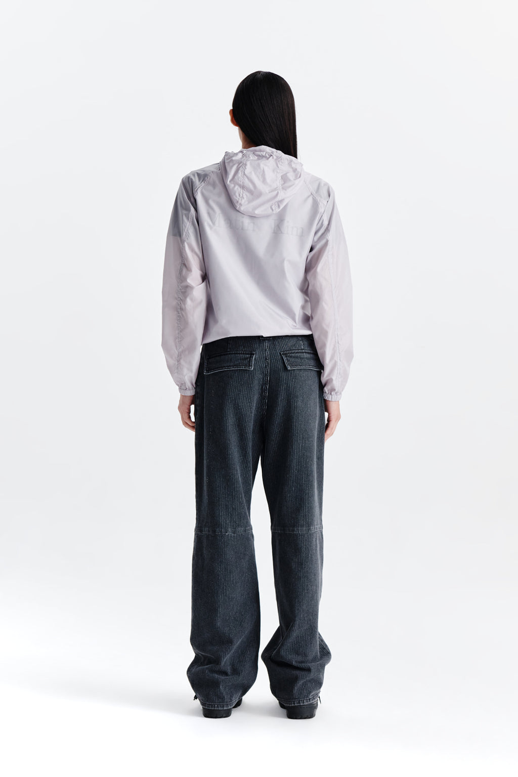 Matin Kim - Light Hoody Windbreaker (Light Grey) product image 7 | TRAB K-Fashion Australia