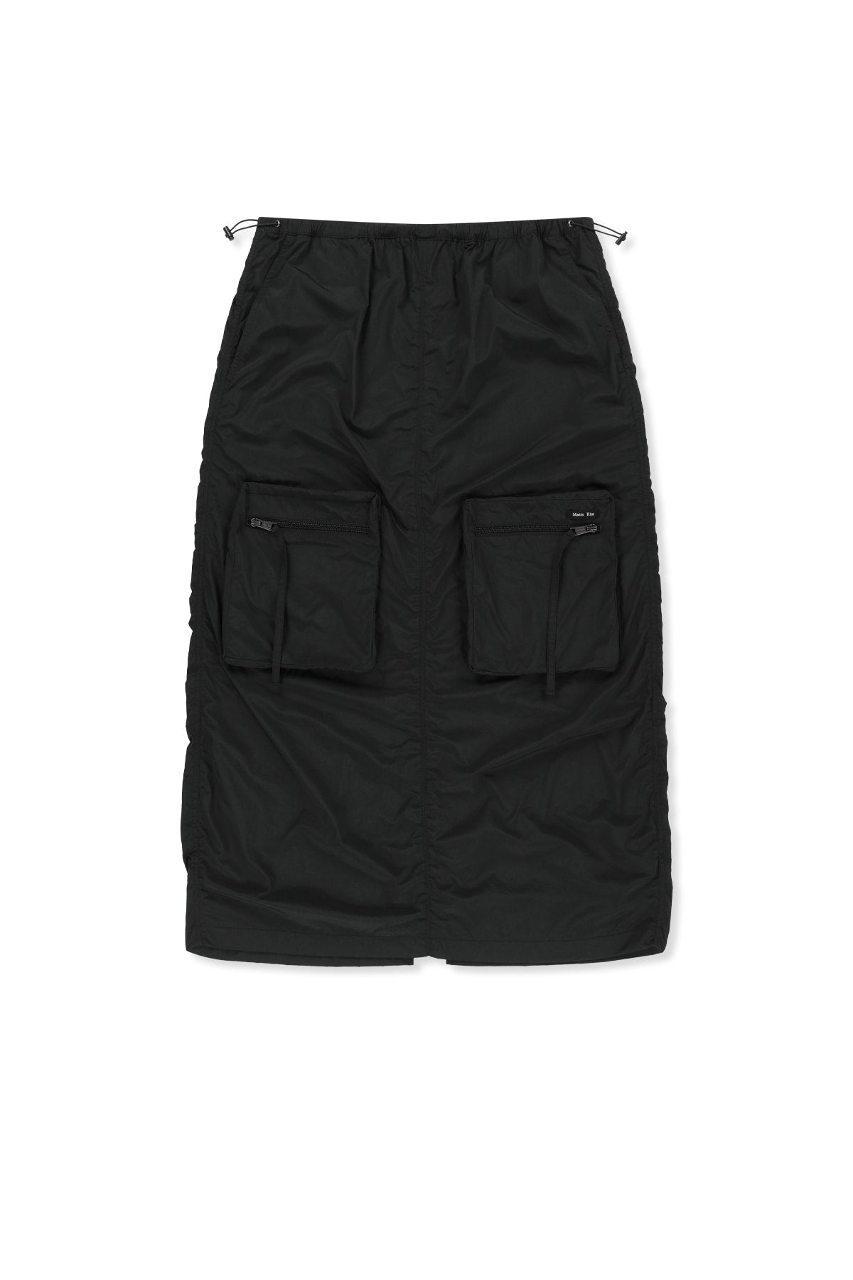 Matin Kim - Patch Pocket Shirring Nylon Skirt (Black) product image 1 | TRAB K-Fashion Australia