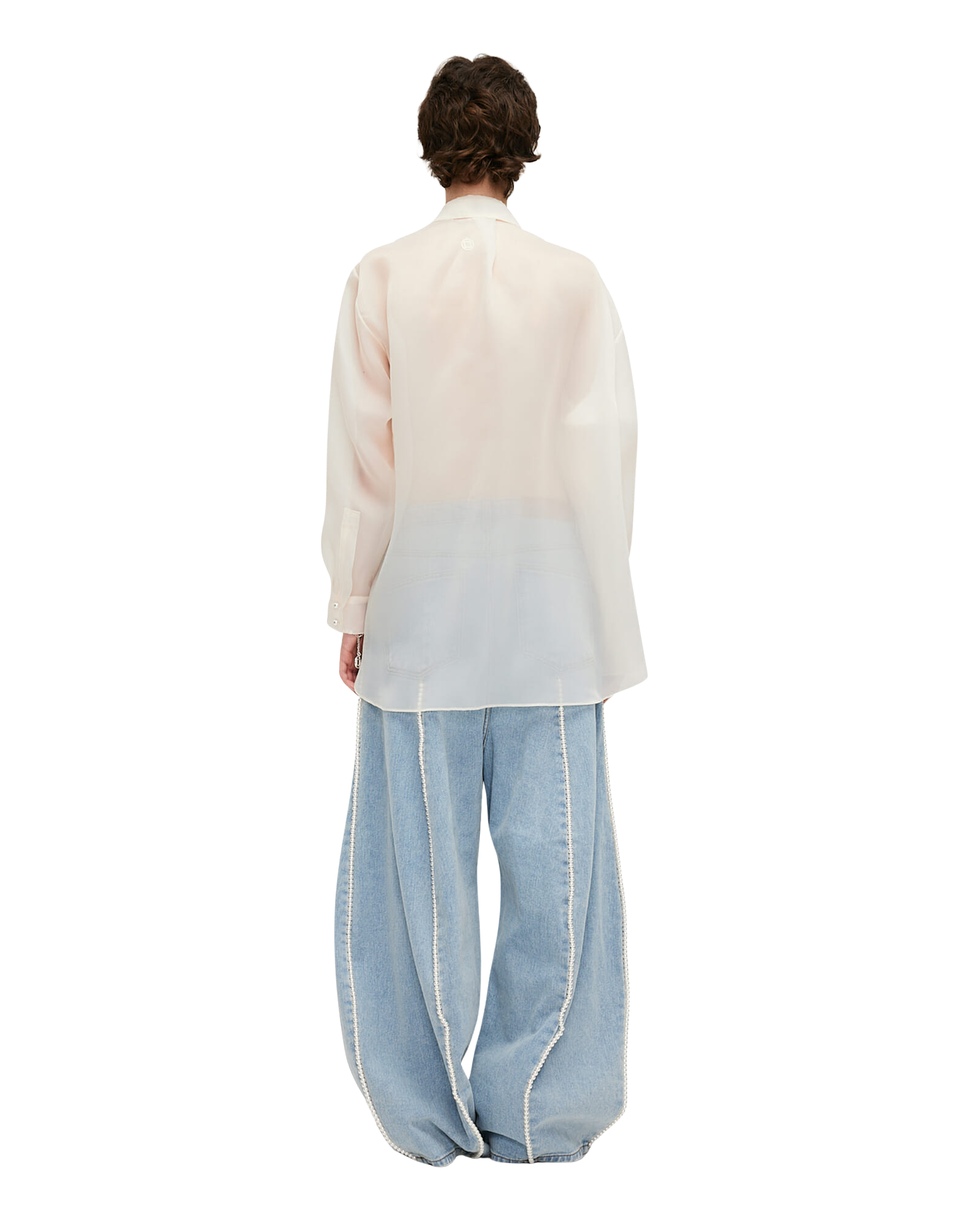 Kimhe Kim - Pearl Embellished Jeans (Sky Blue) product image 4 | TRAB K-Fashion Australia