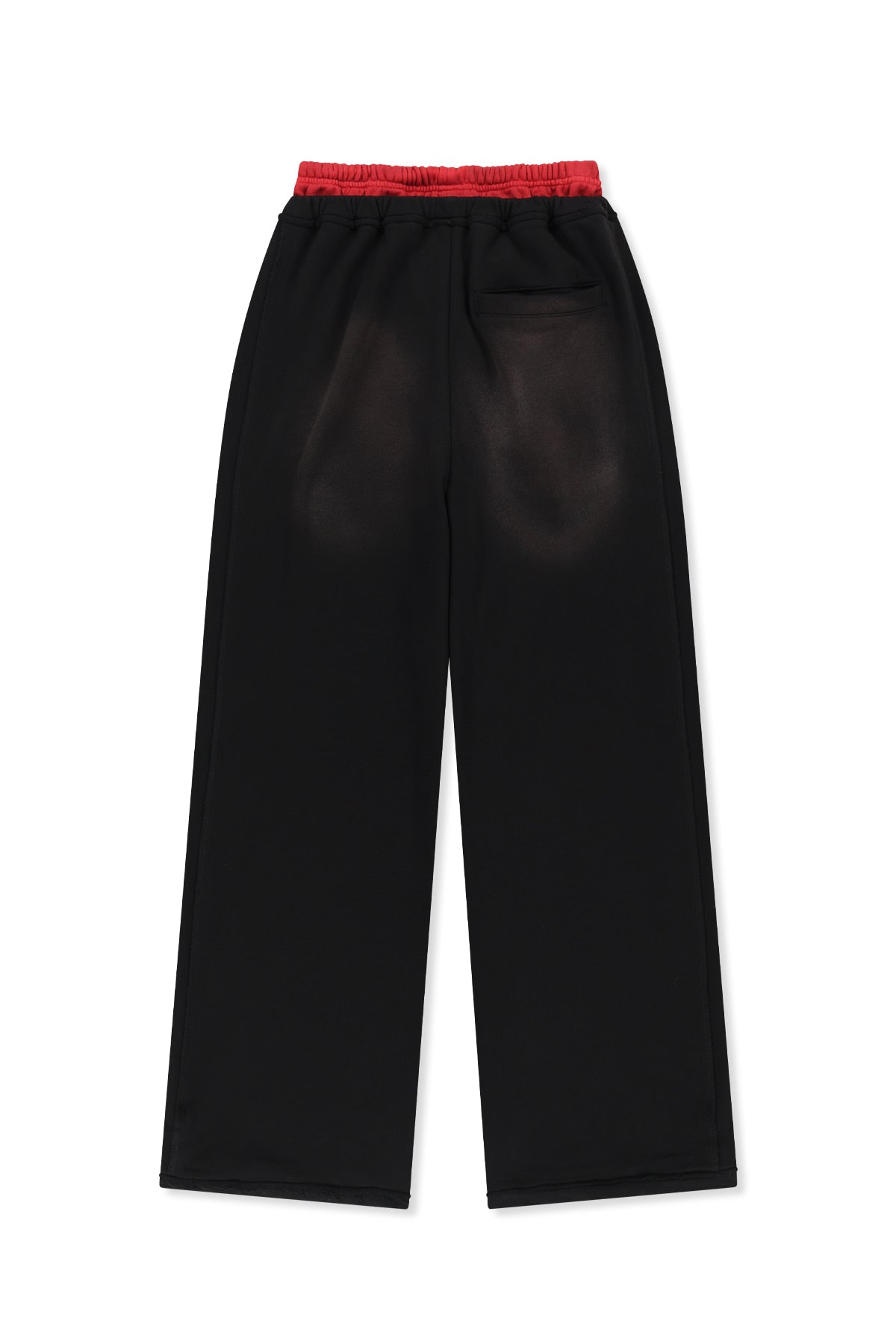 Matin Kim - Vintage Washed Color Contrast Sweatpants (Black) product image 3 | TRAB K-Fashion Australia