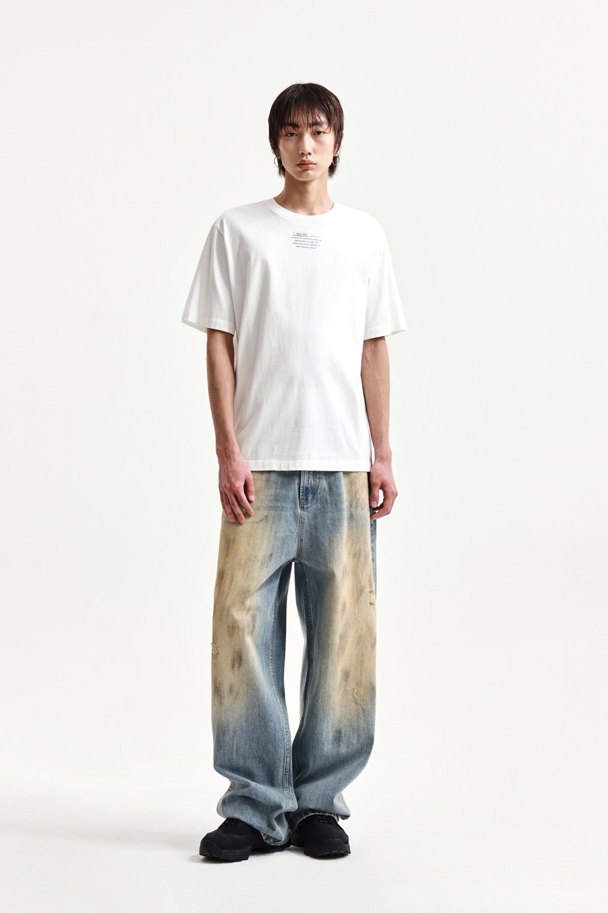 Matin Kim - Label Point Lettering Top (White) product image 8 | TRAB K-Fashion Australia