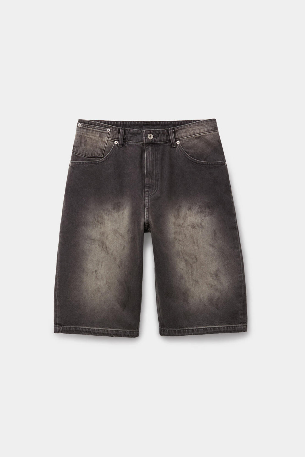 Coor - Painted Washed Bermuda Jeans (Washed Charcoal) product image 1 | TRAB K-Fashion Australia