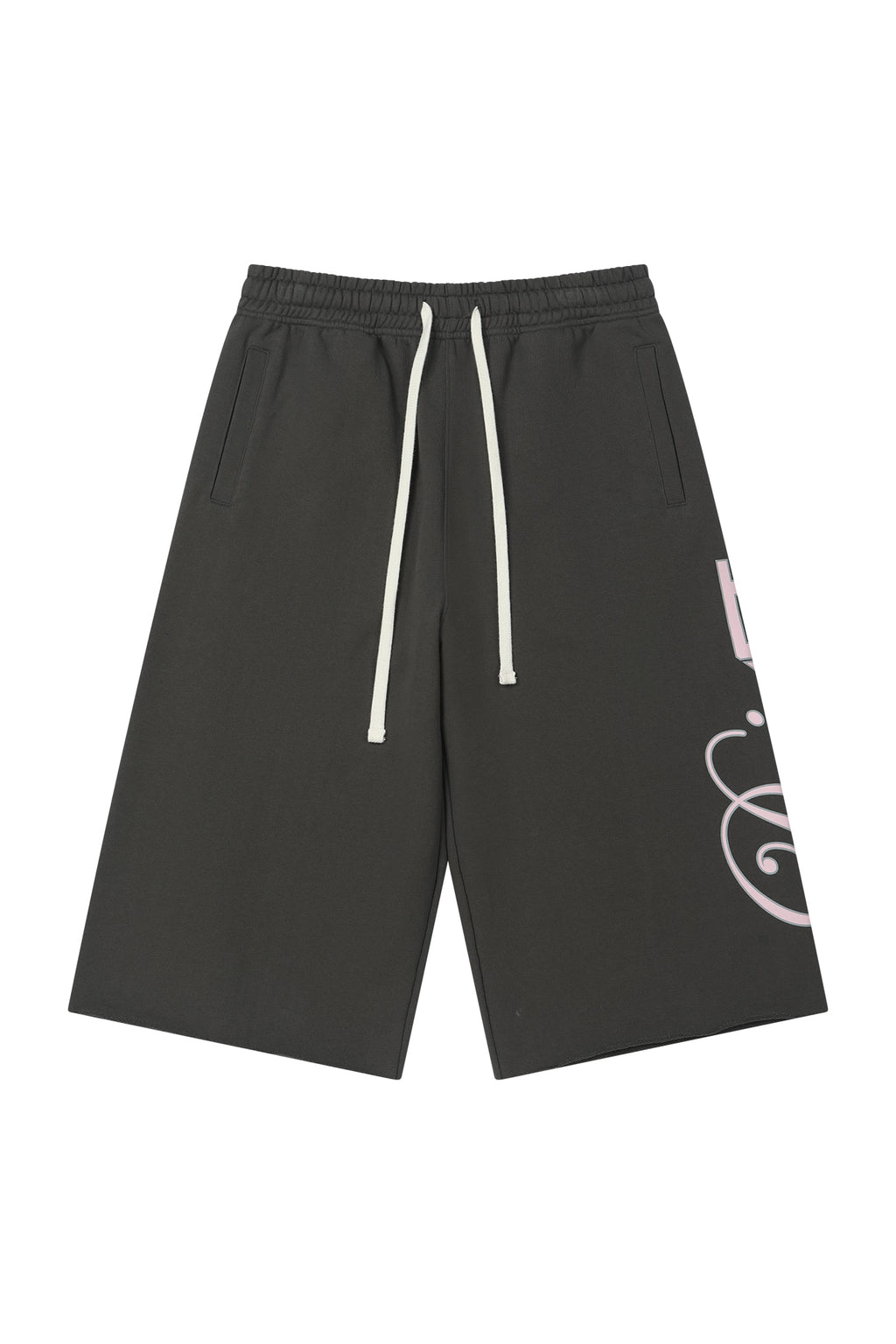Deinet - Dn Script Sweat Bermuda Pants (Charcoal) product image 10 | TRAB K-Fashion Australia