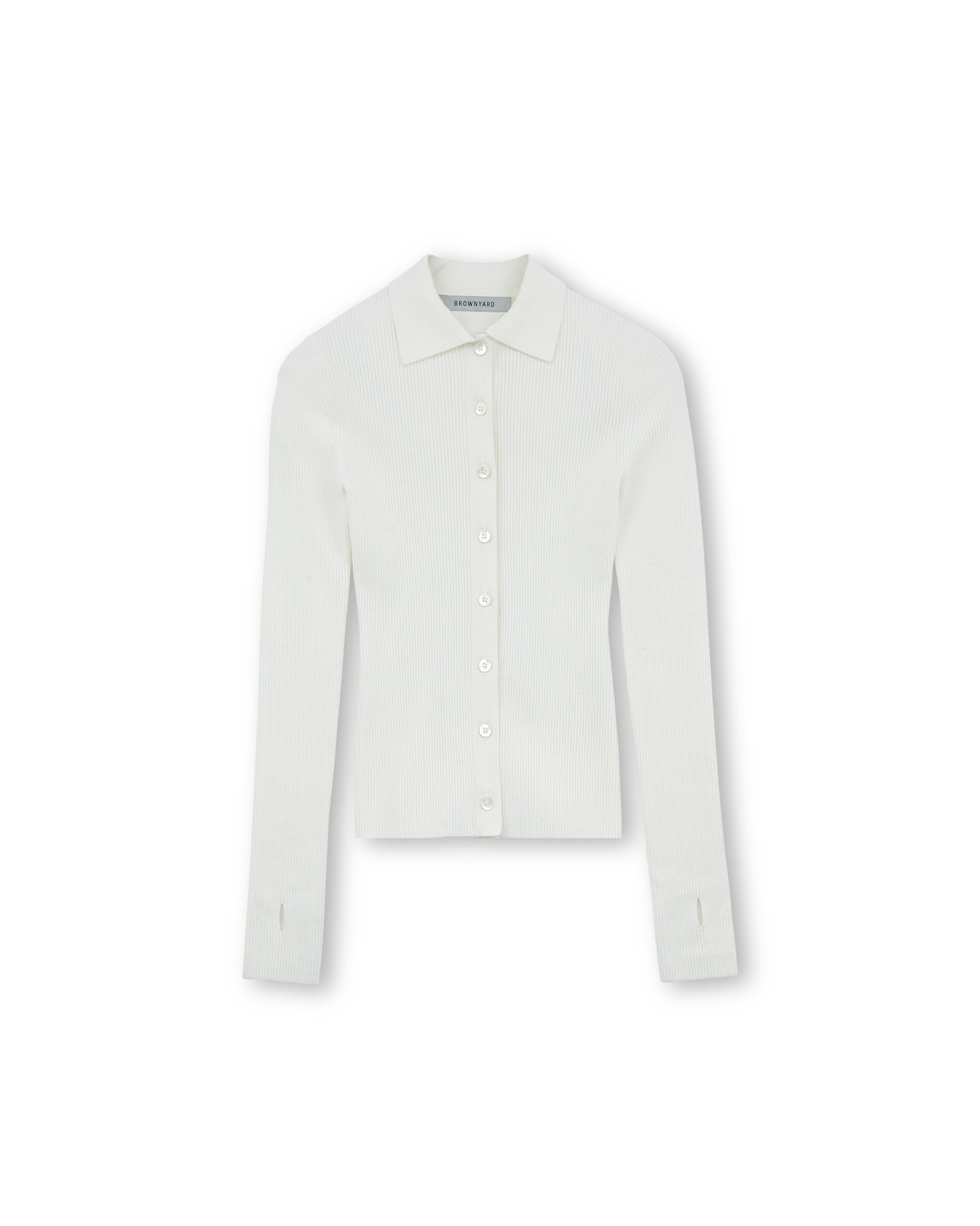 Brownyard - Collar Cardigan (Ivory) product image 3 | TRAB K-Fashion Australia