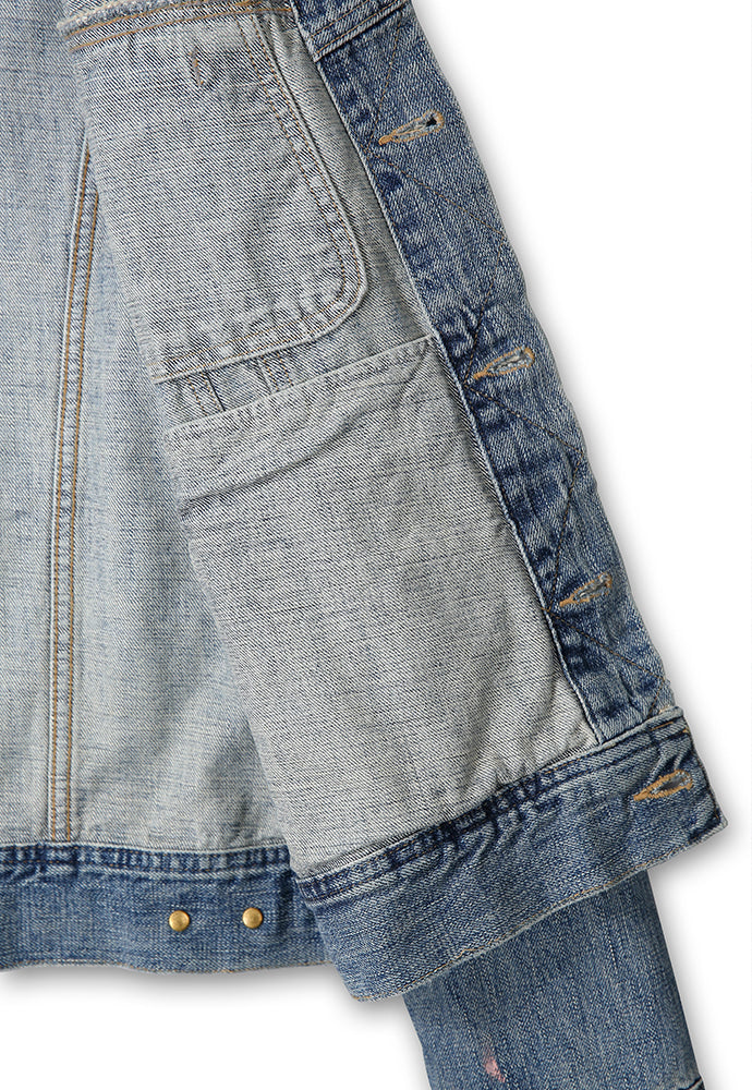 Art if acts - Painted Denim Trucker (Used Light Blue) product image 12 | TRAB K-Fashion Australia