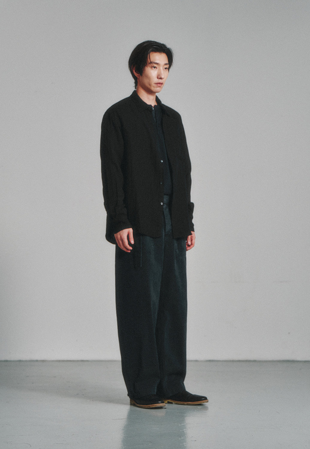 Art if acts - Washed Gauze Shirt (Black) product image 3 | TRAB K-Fashion Australia