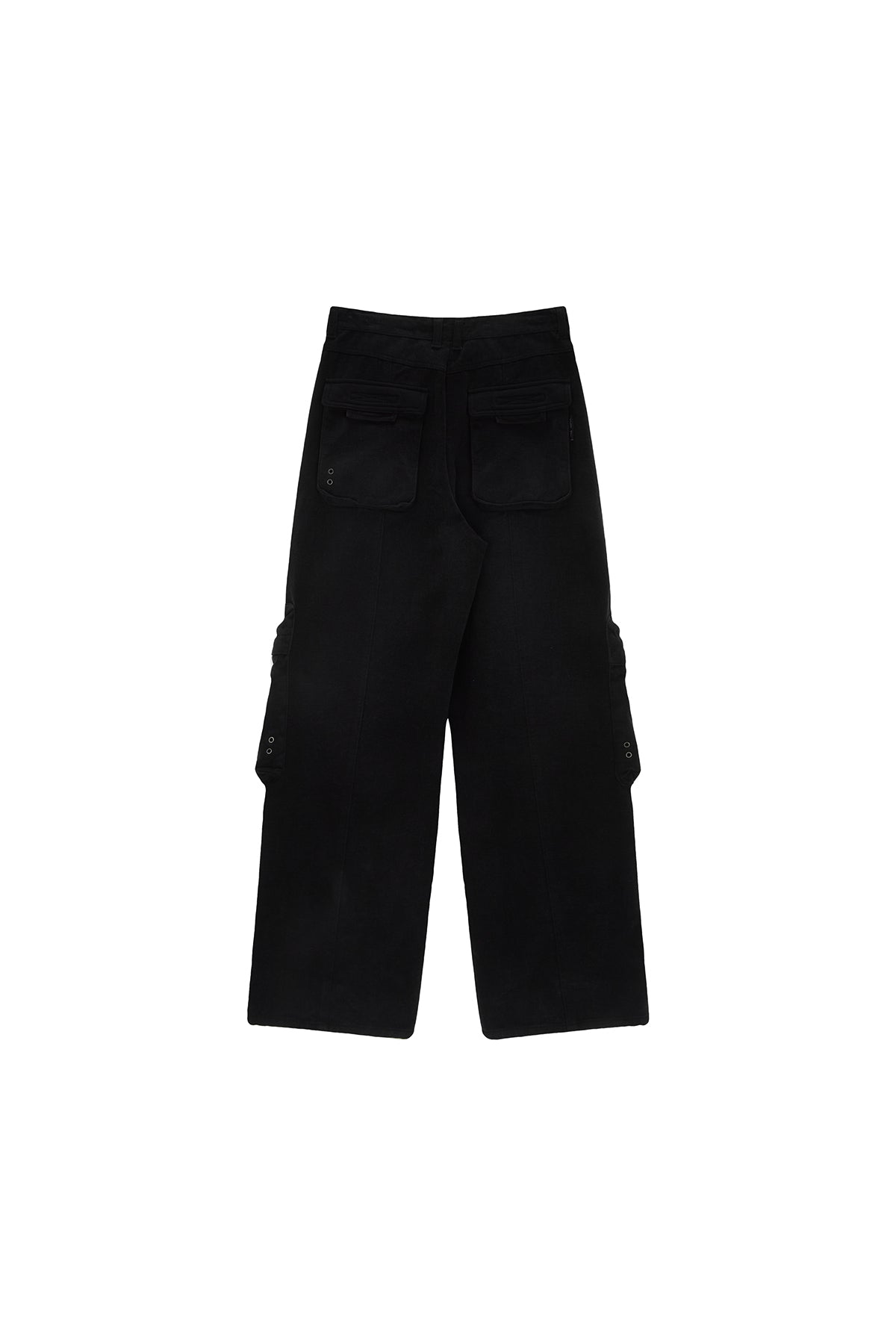 Matin Kim - Dirty Washed Heavy Cargo Pants (Black) product image 2 | TRAB K-Fashion Australia