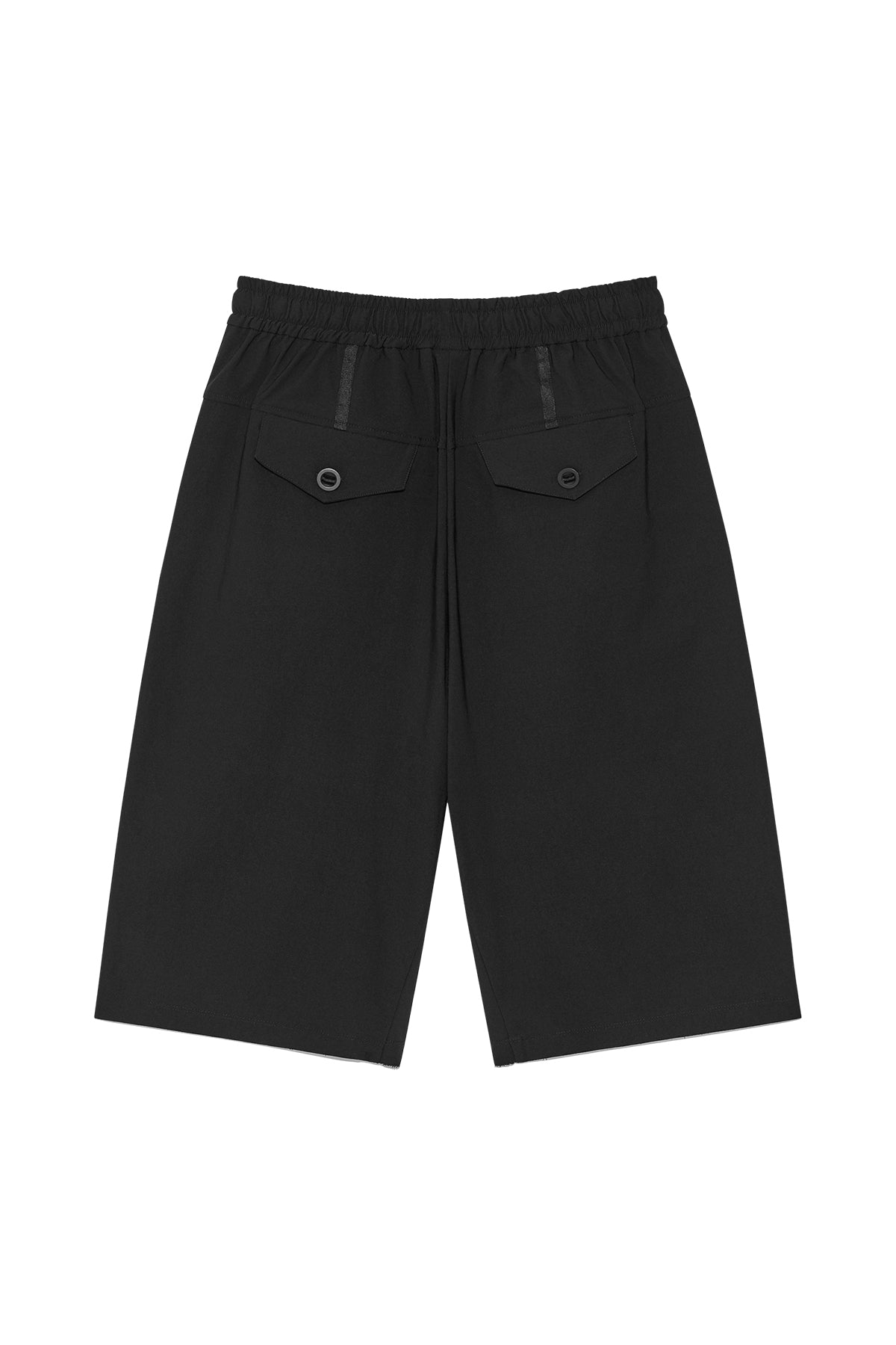 Matin Kim - Side Taping Bermuda Pants (Black) product image 2 | TRAB K-Fashion Australia