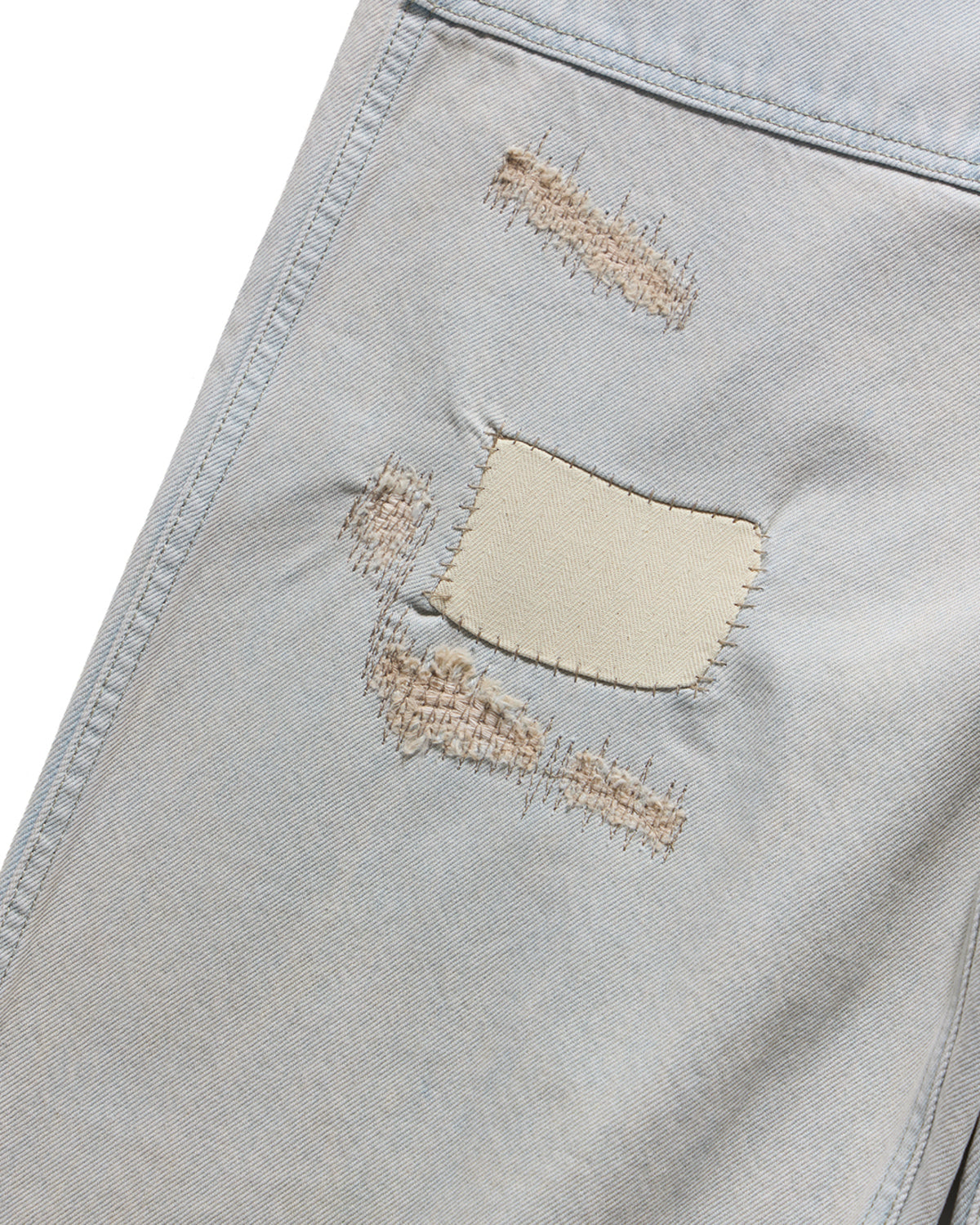 Eastlogue - Damaged Fatigue Pants (Bleached Indigo) product image 9 | TRAB K-Fashion Australia