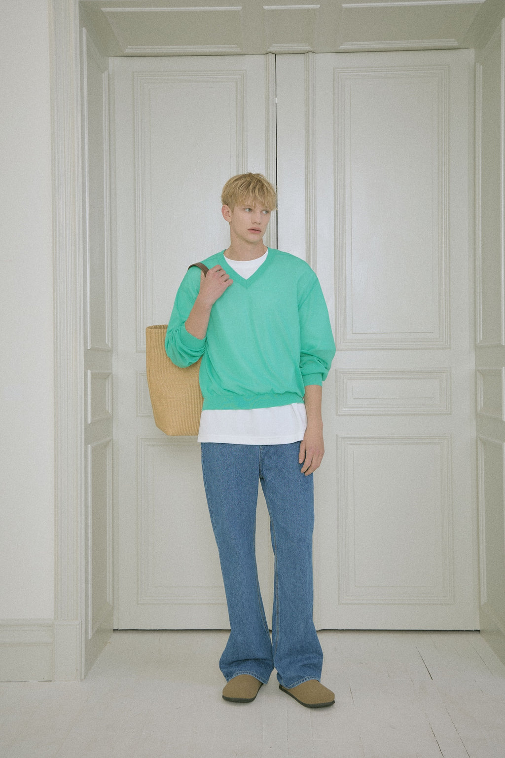 Stu - Stripe Denim Pants Mid (Blue) product image 10 | TRAB K-Fashion Australia