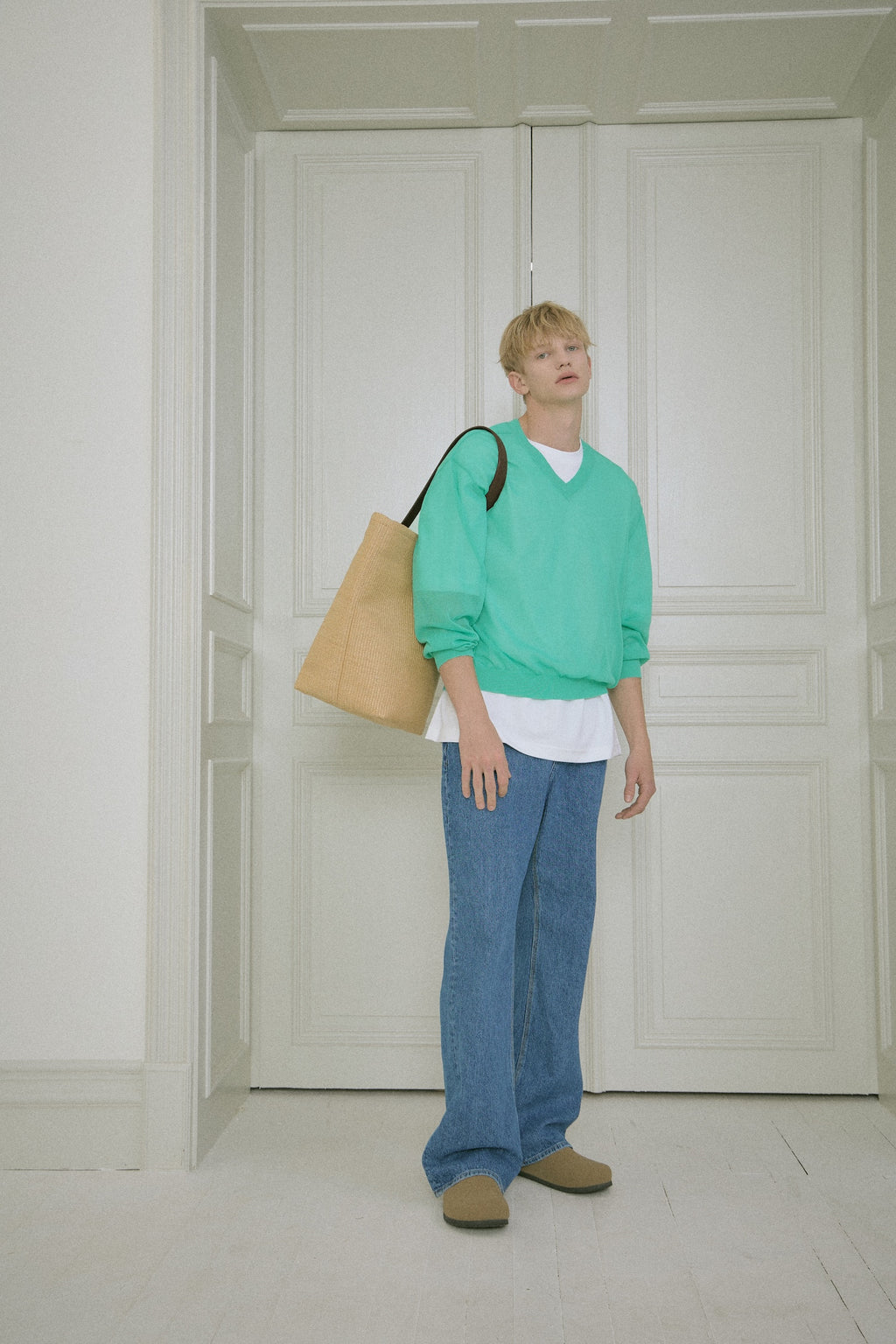 Stu - Stripe Denim Pants Mid (Blue) product image 11 | TRAB K-Fashion Australia