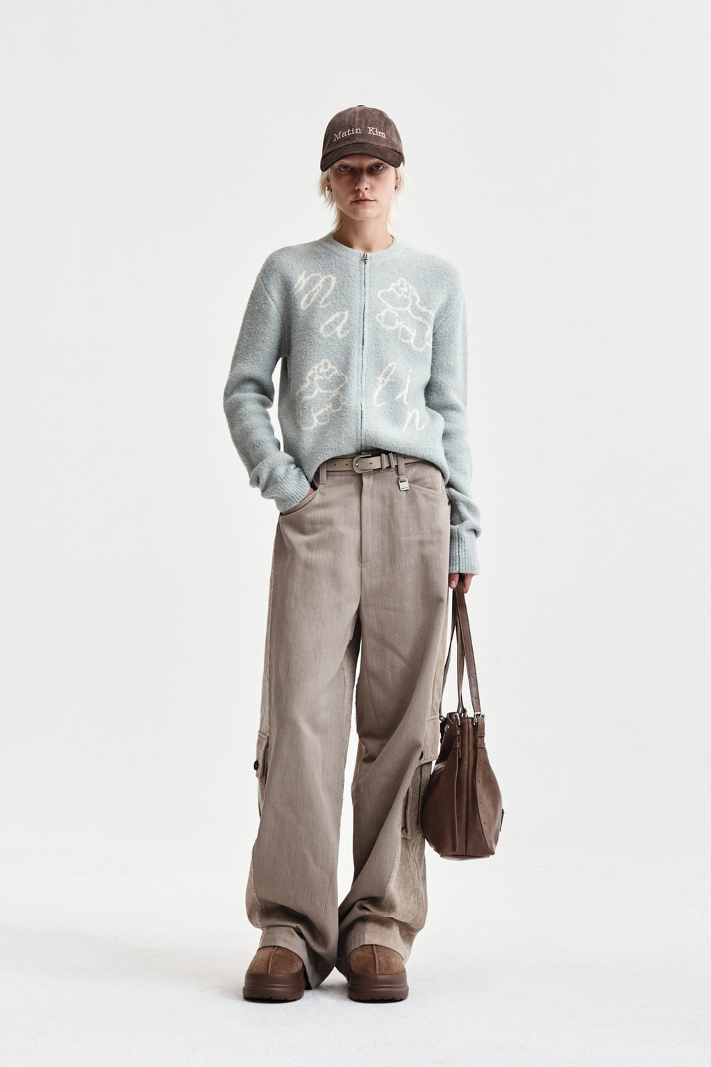 Matin Kim - Matin Poni Coni Knit Zip Up (Mint) product image 9 | TRAB K-Fashion Australia