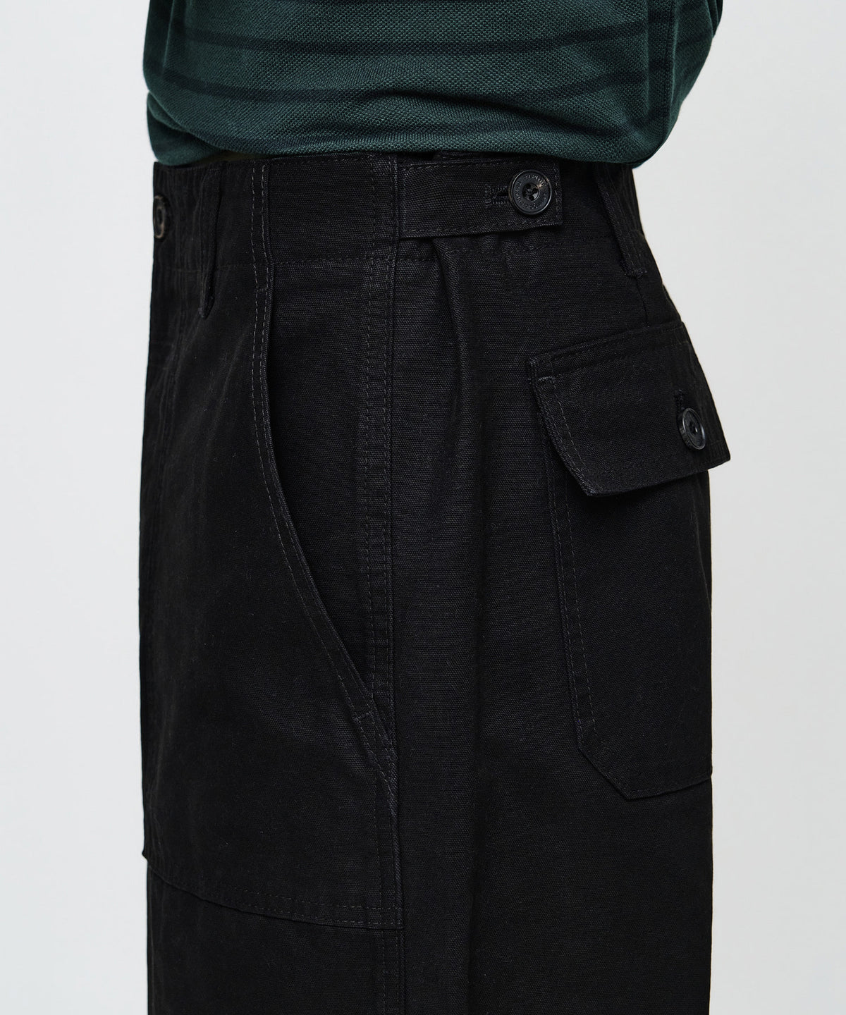 Marithe & Francois Girbaud - Cotton Work Pants (Black) product image 2 | TRAB K-Fashion Australia