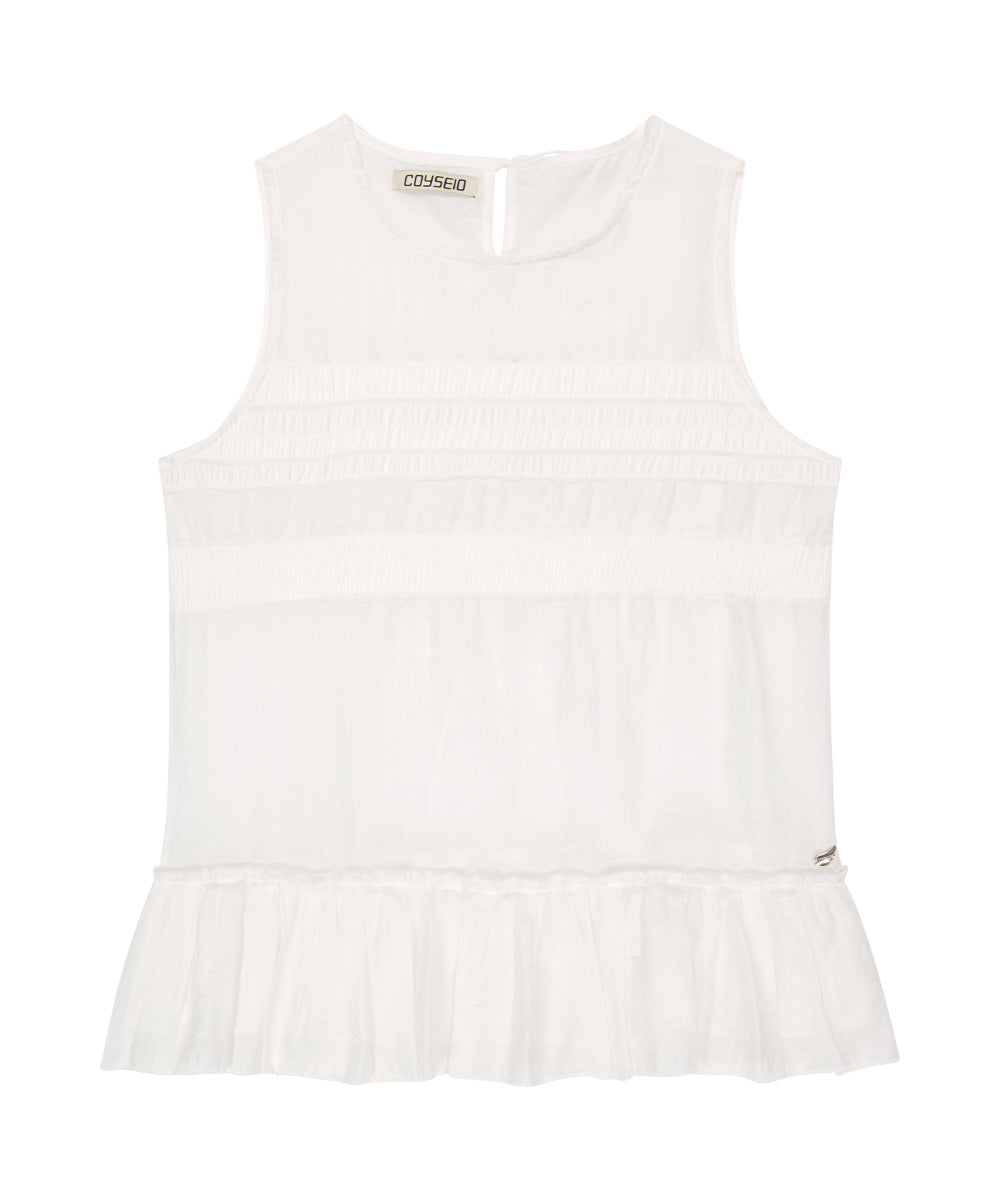Coyseio - Sheer Layered Sleeveless (White) product image 18 | TRAB K-Fashion Australia
