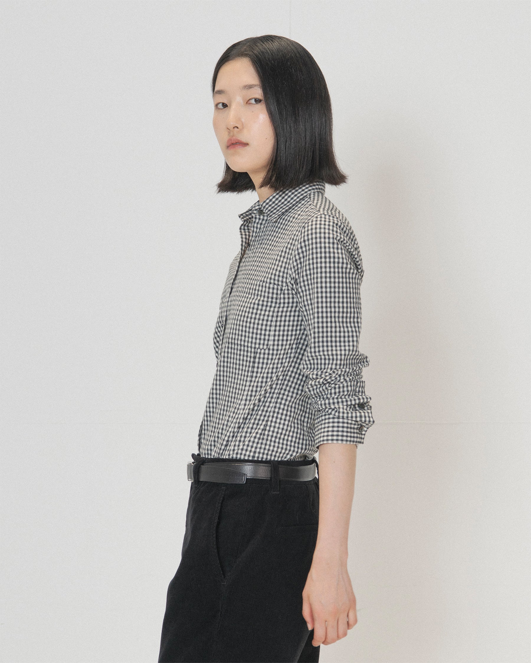 Brownyard - Slim Check Shirt (Black Check) product image 3 | TRAB K-Fashion Australia