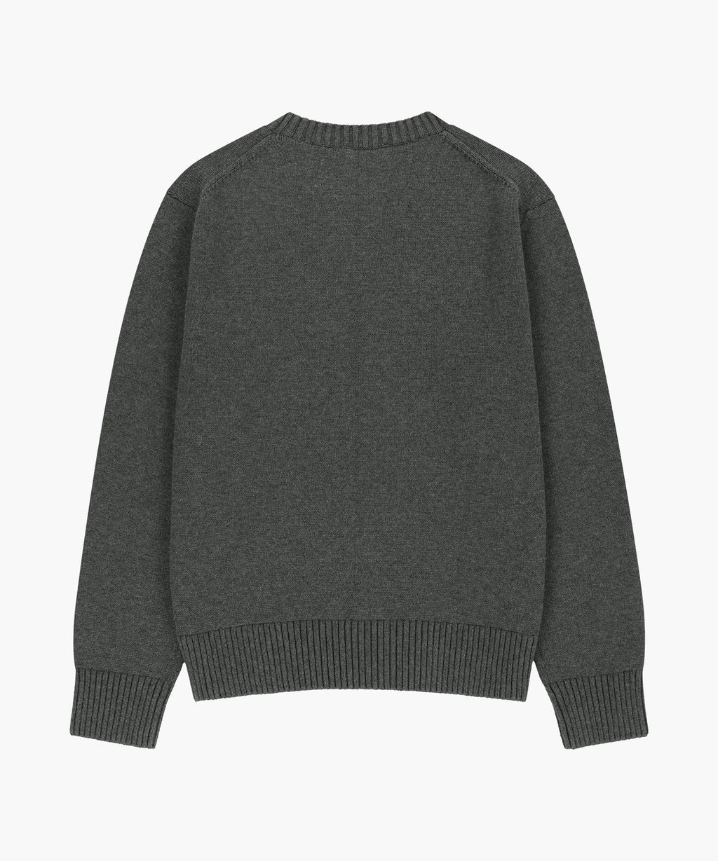 Marithe & Francois Girbaud - Small Classic Logo Knit Pullover (Charcoal) product image 6 | TRAB K-Fashion Australia