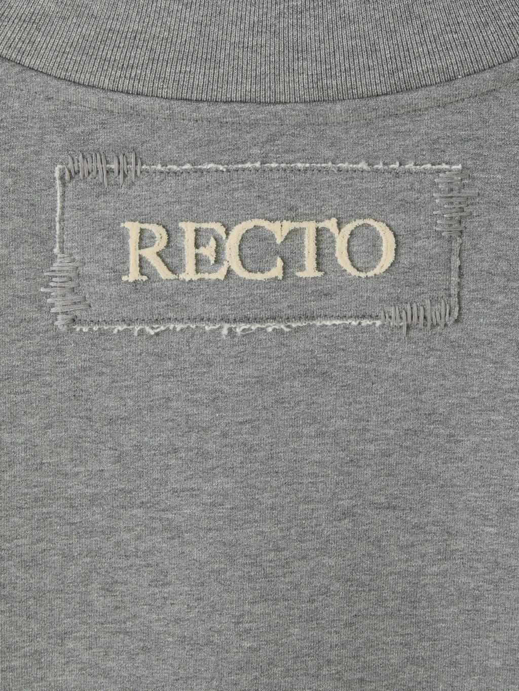 Recto - Back Logo V-Neck Sweatshirt (Melange Grey) product image 4 | TRAB K-Fashion Australia