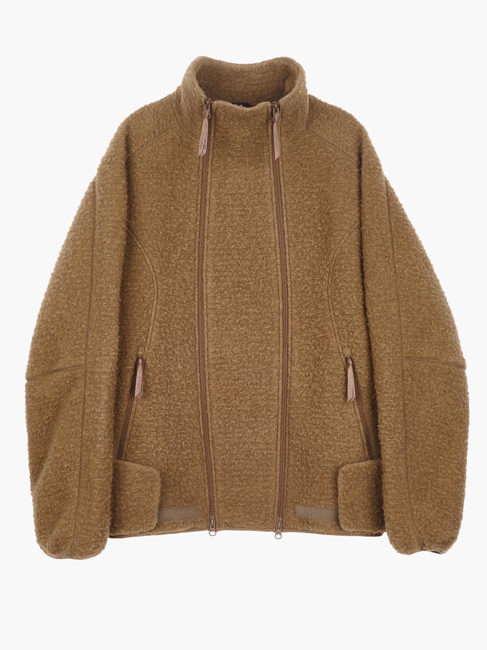 Jiyong Kim - Double Zip Fleece (Brown) product image 9 | TRAB K-Fashion Australia
