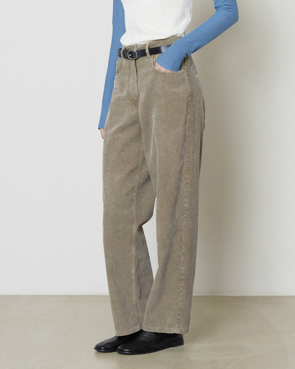 Brownyard - Garment Dyed Corduroy Pants (Dark Beige) product image 4 | TRAB K-Fashion Australia