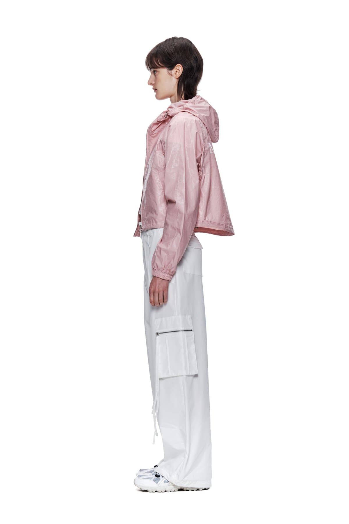 Matin Kim - Matin Crop Hoody Coating Jumper (Pink) product image 6 | TRAB K-Fashion Australia