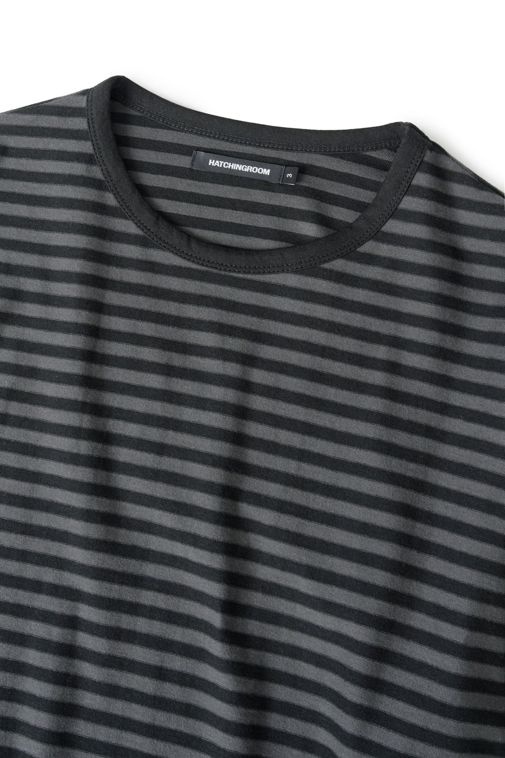 Hatchingroom - Crop Tee Stripe (Black/Charcoal) product image 3 | TRAB K-Fashion Australia