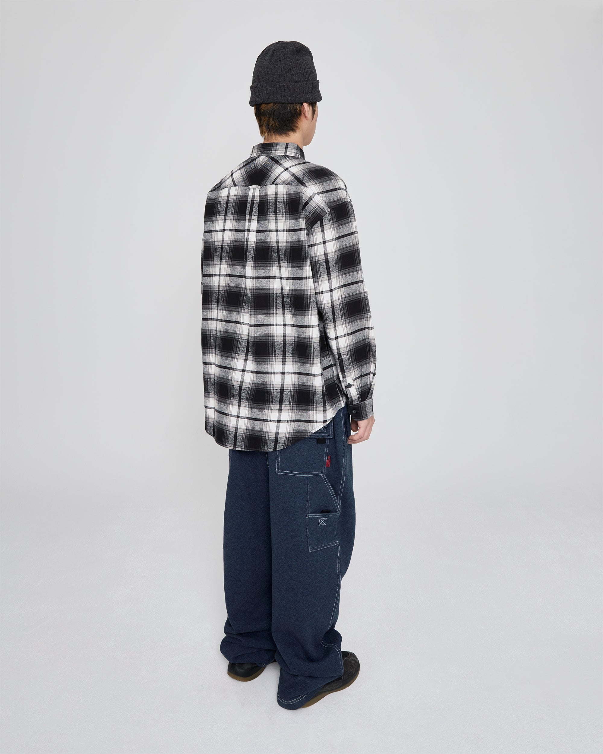 yeseyesee - Flannel Check Shirt (Black) product image 9 | TRAB K-Fashion Australia