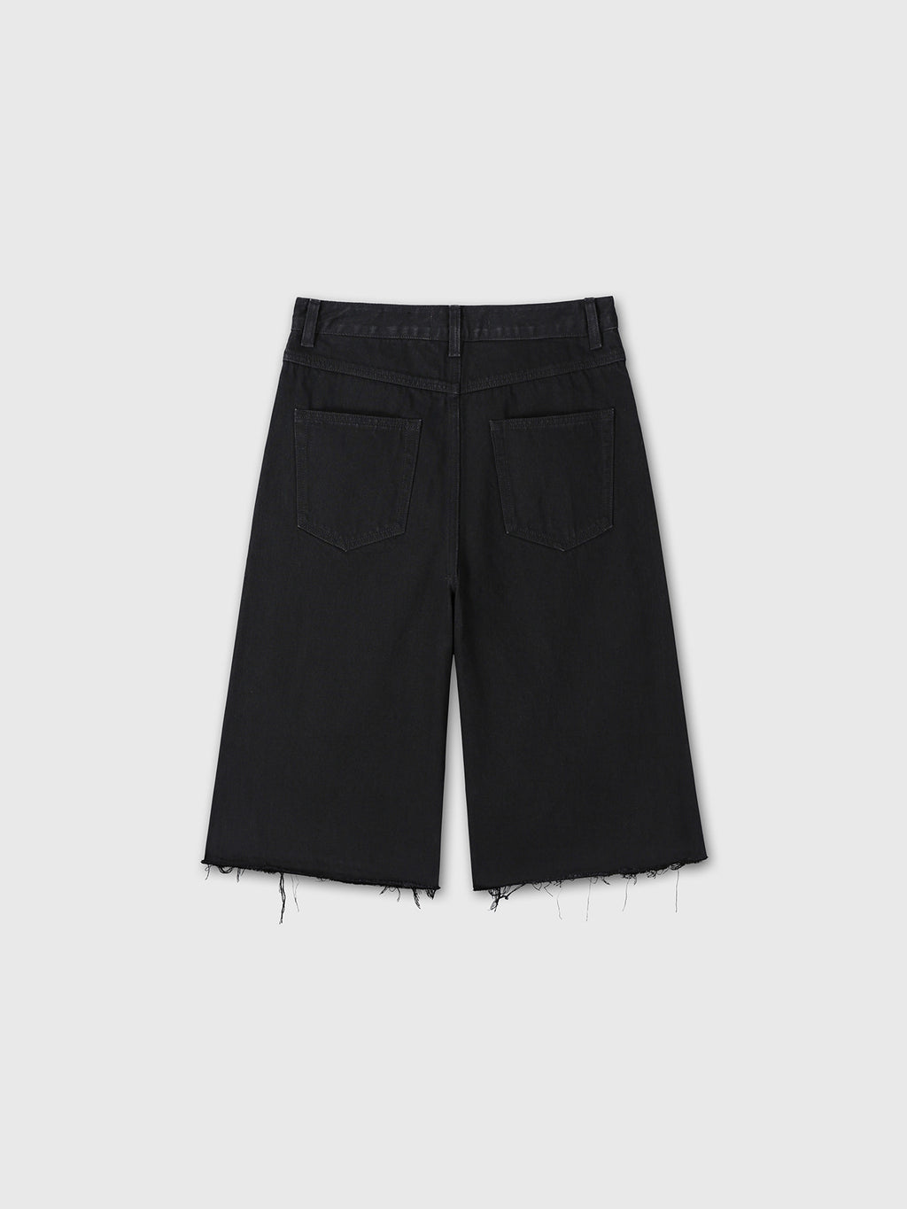 Tonywack - Raw Hem Denim Bermuda Shorts (Washed Black) product image 9 | TRAB K-Fashion Australia