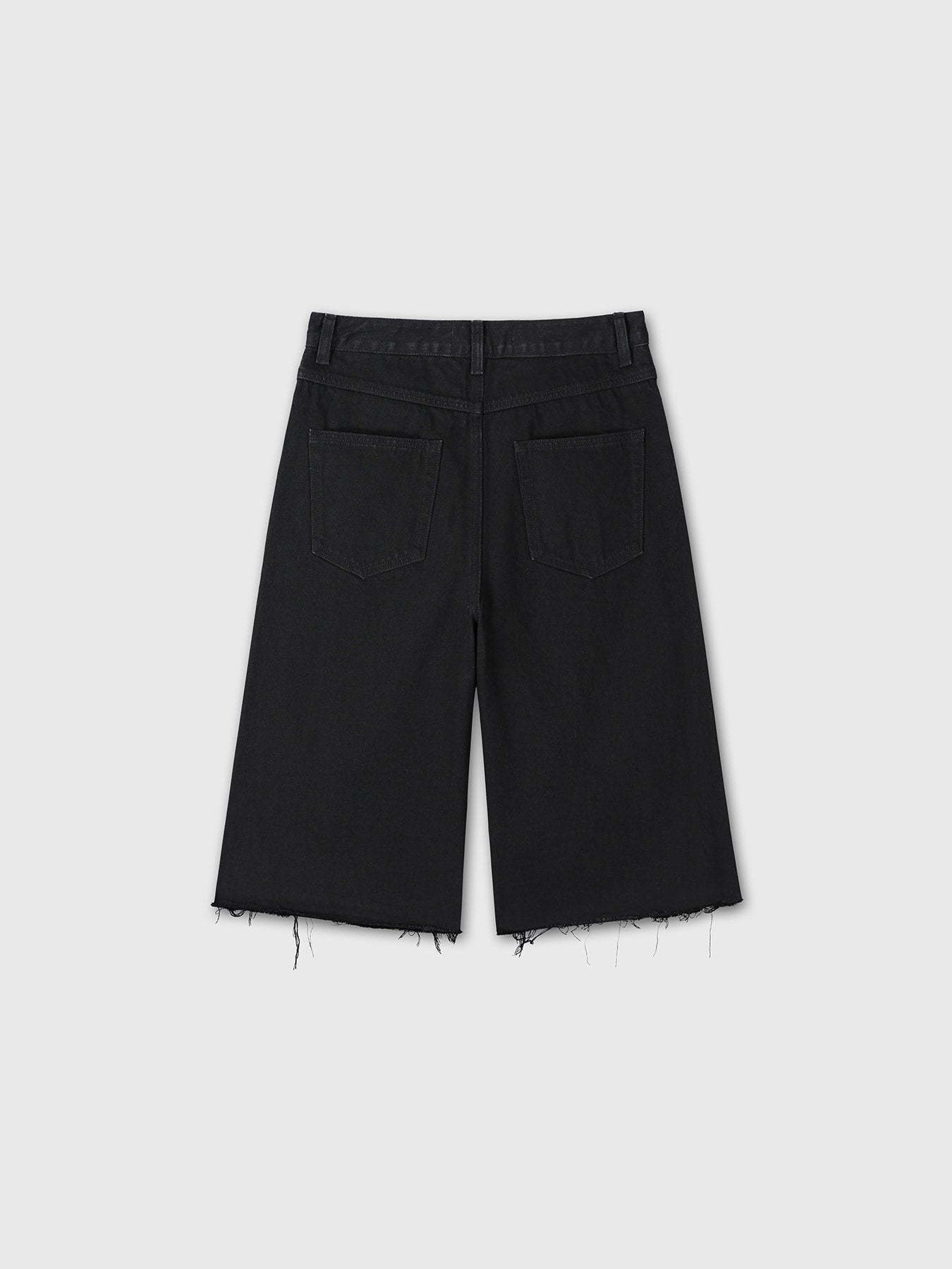 Tonywack - Raw Hem Denim Bermuda Shorts (Washed Black) product image 9 | TRAB K-Fashion Australia