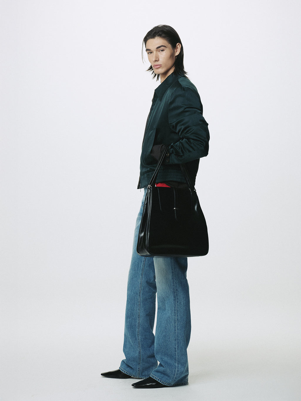 Tonywack - Silk Cotton Swing Jacket (Dark Green) product image 3 | TRAB K-Fashion Australia