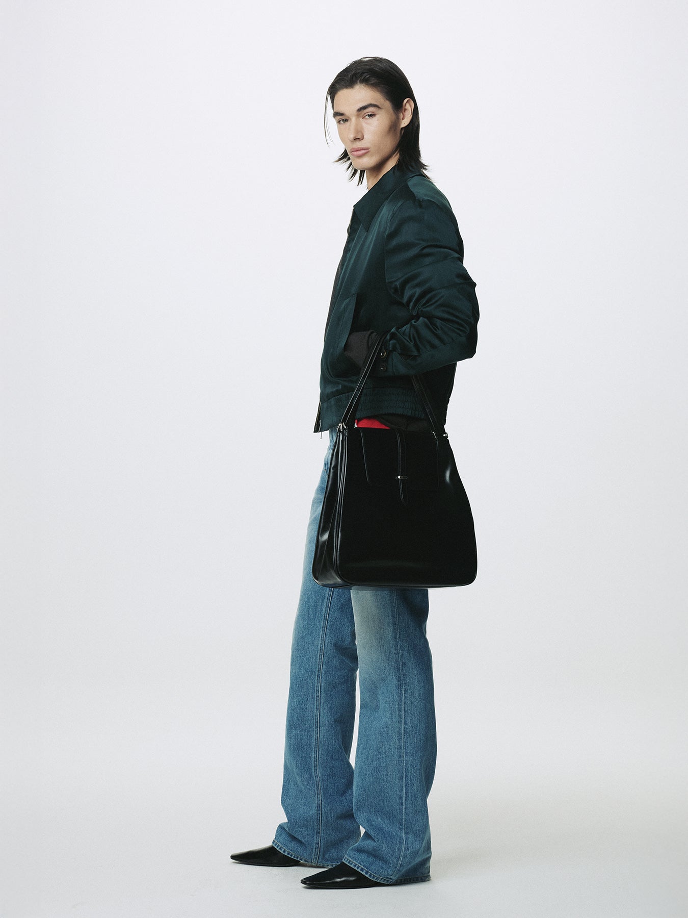 Tonywack - Silk Cotton Swing Jacket (Dark Green) product image 3 | TRAB K-Fashion Australia