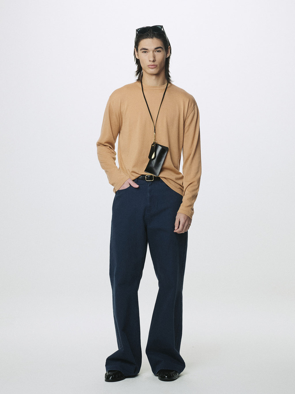 Tonywack - Feather-Weight Wool Longsleeve Knit (Custard Beige) product image 2 | TRAB K-Fashion Australia