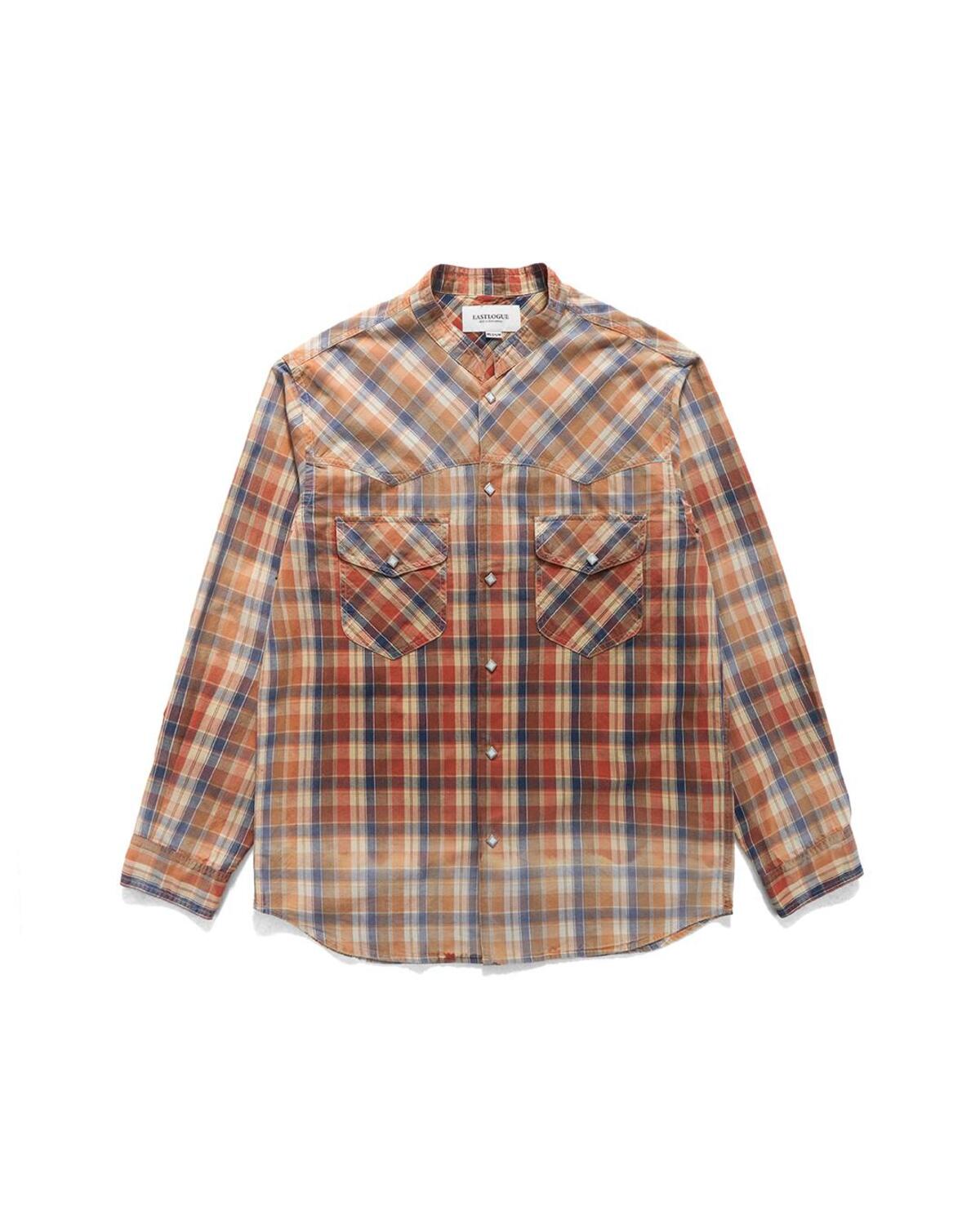 Eastlogue - Band Collar Western Shirts (Spilled Red Check) product image 5 | TRAB K-Fashion Australia