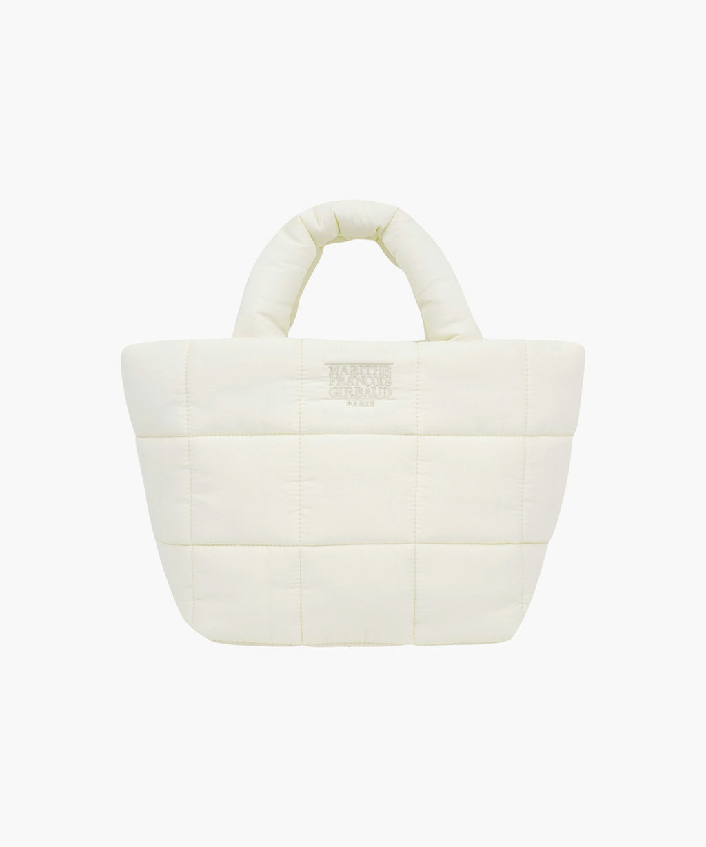 Marithe & Francois Girbaud - Classic Logo Padding Bag (Ivory) product image 1 | TRAB K-Fashion Australia