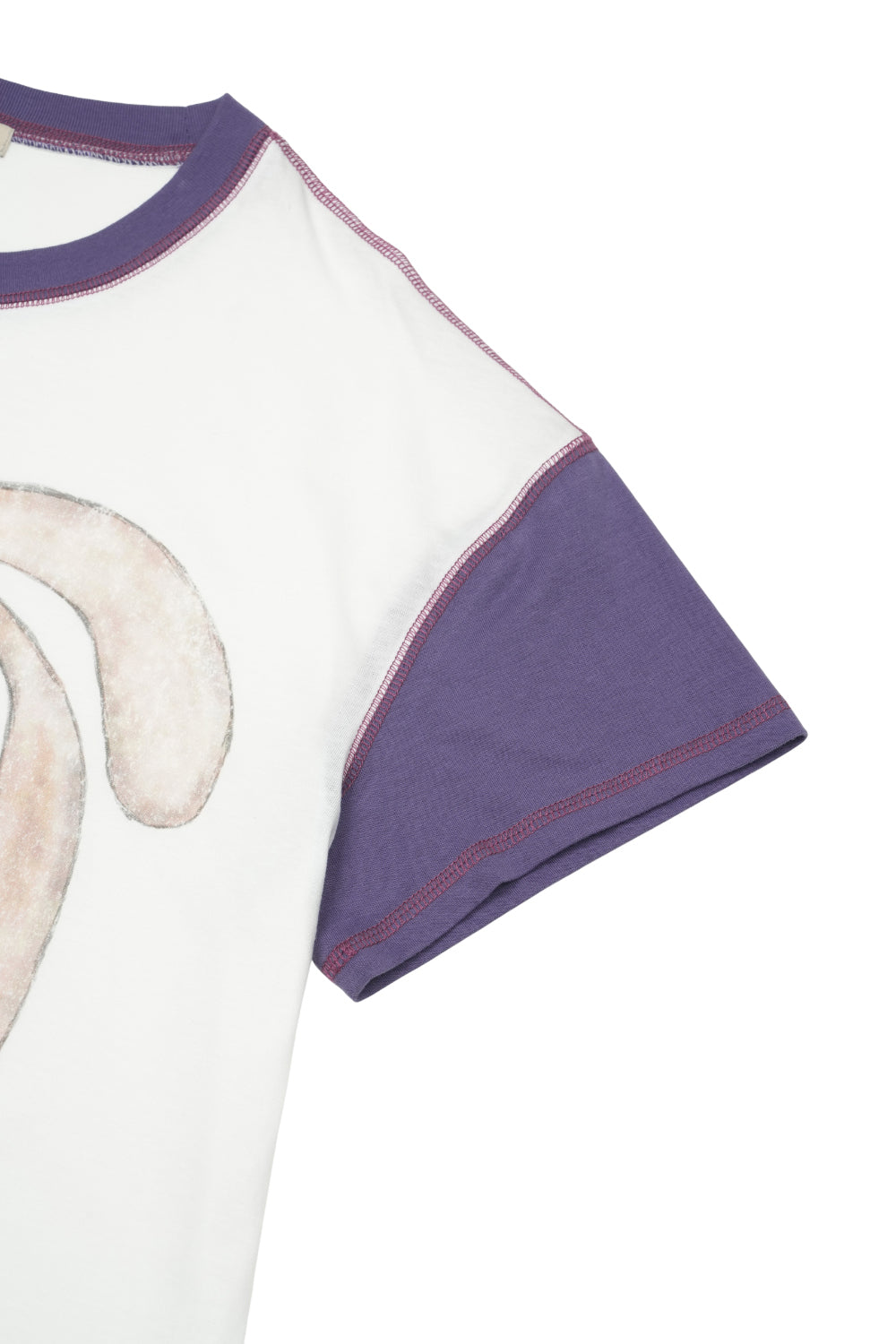 Coyseio - Color Block Graphic T-Shirt (White) product image 11 | TRAB K-Fashion Australia