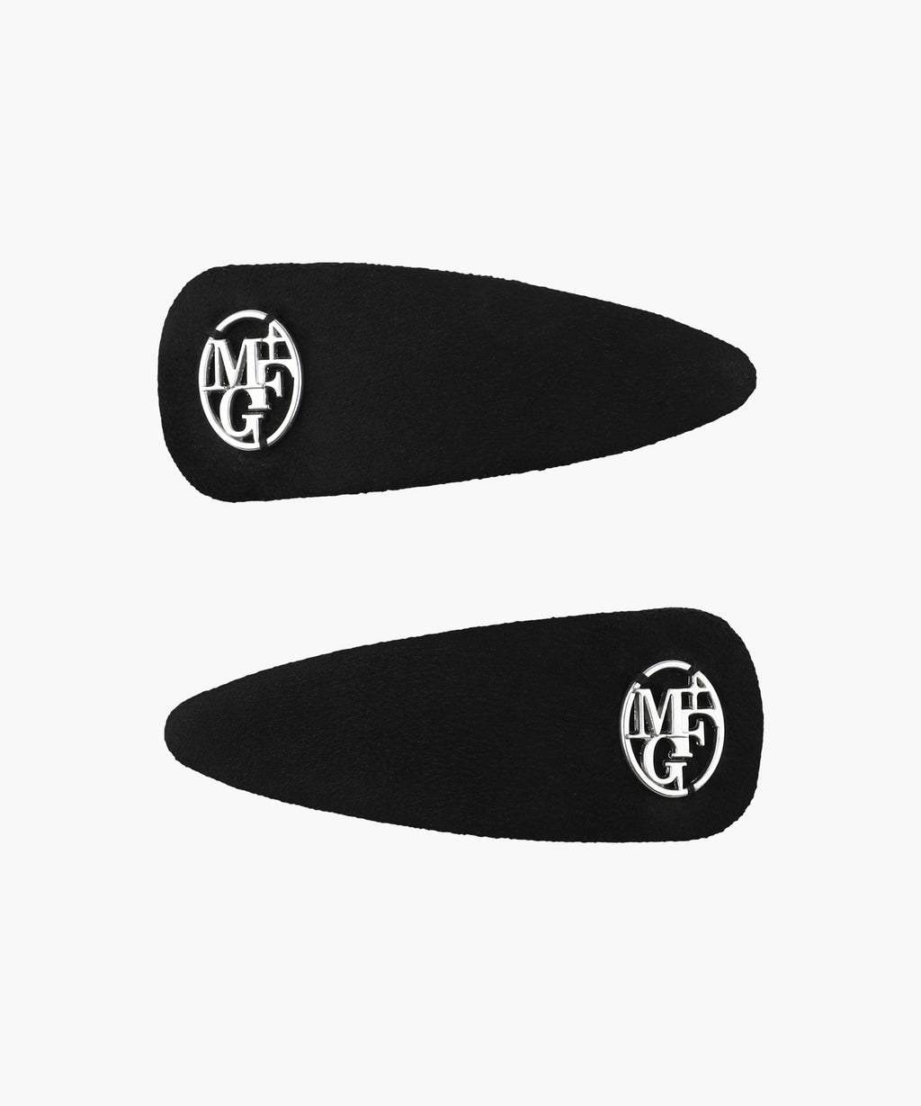Marithe & Francois Girbaud - Circle Logo Suede Hair Pin 2pack (Black) product image 6 | TRAB K-Fashion Australia