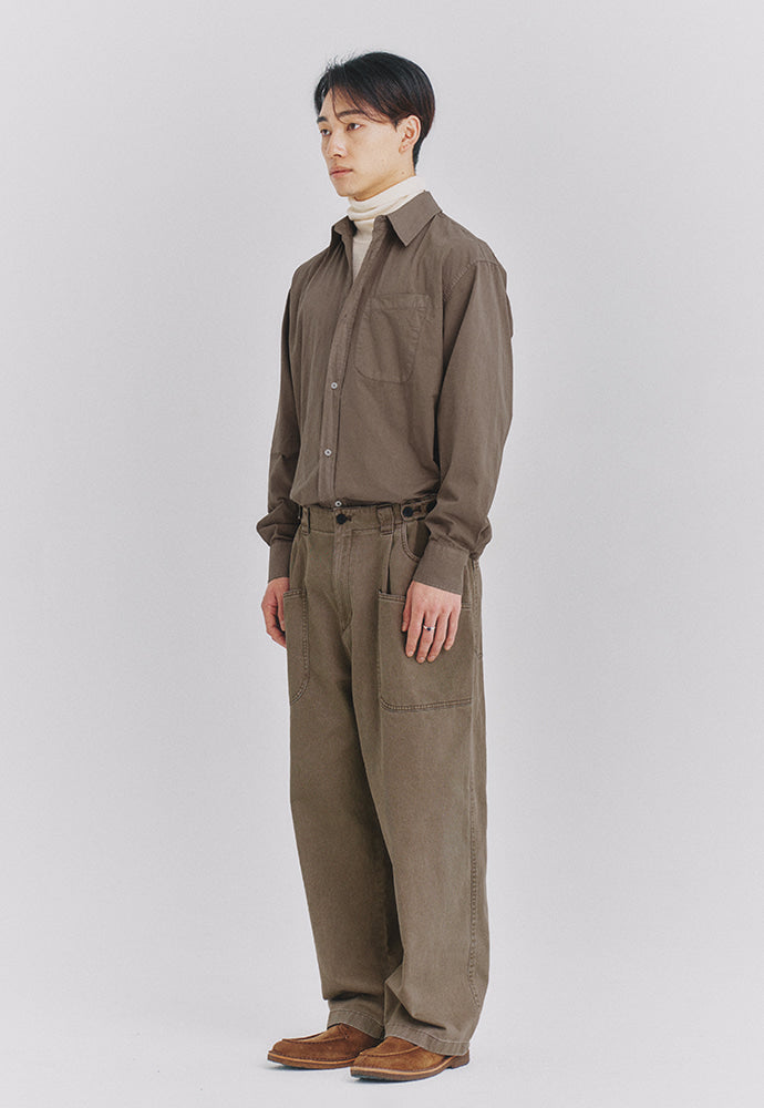 Art if acts - Padre Garment-dyed Shirt (Brown) product image 4 | TRAB K-Fashion Australia