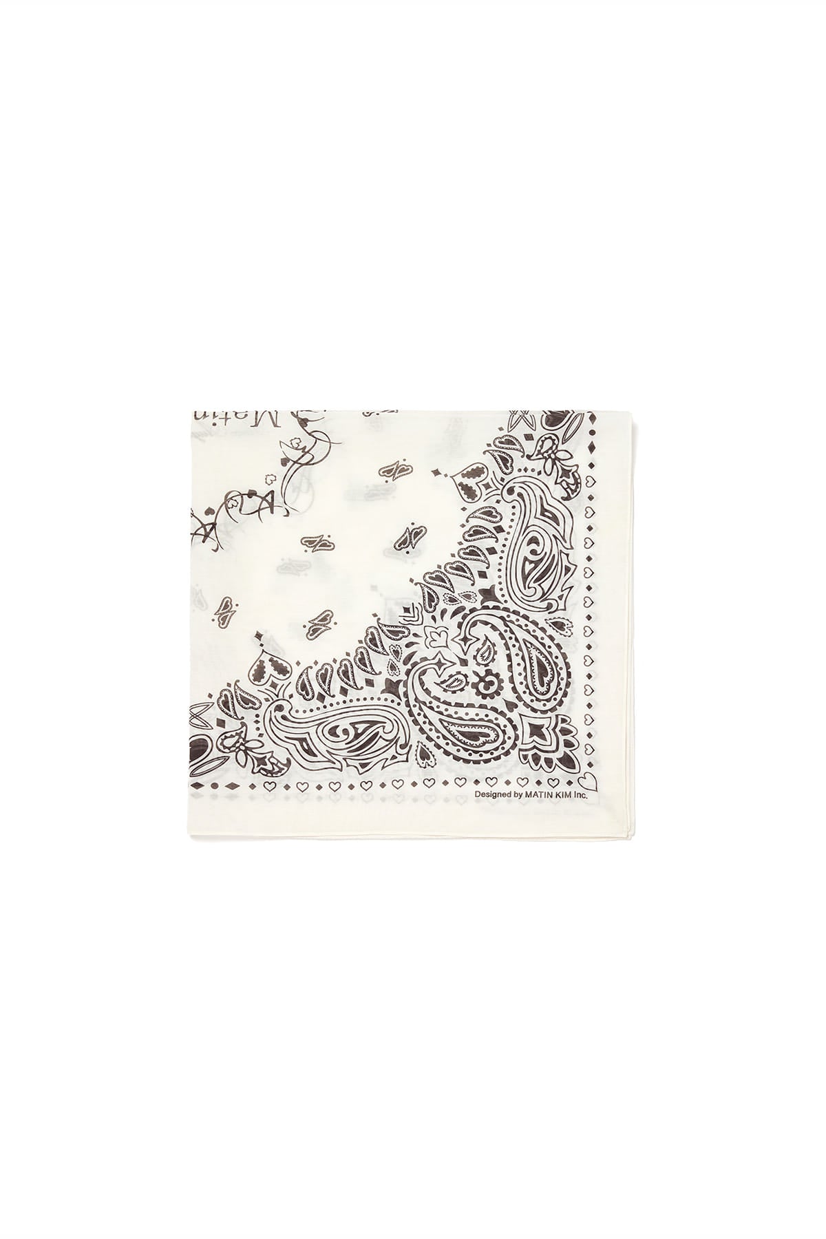 Matin Kim - Matin Vintage Printed Bandana (Ivory) product image 2 | TRAB K-Fashion Australia