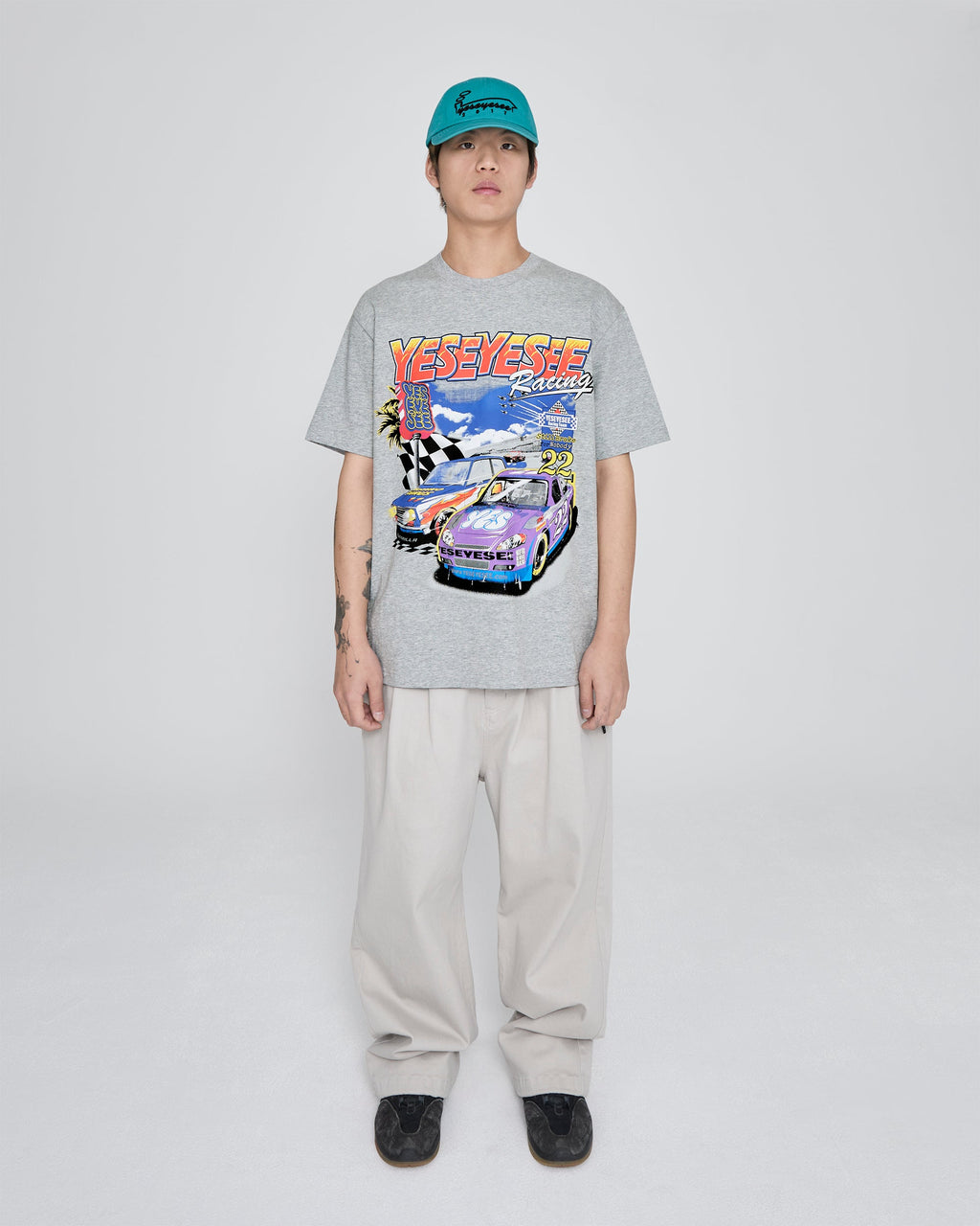 yeseyesee - Racing Tee (Grey) product image 7 | TRAB K-Fashion Australia