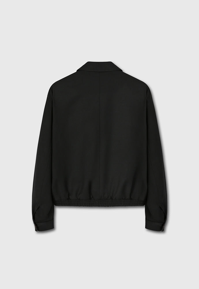 Tonywack - Super Fine Wool Double Pocket Zip Blouson (Black) product image 9 | TRAB K-Fashion Australia