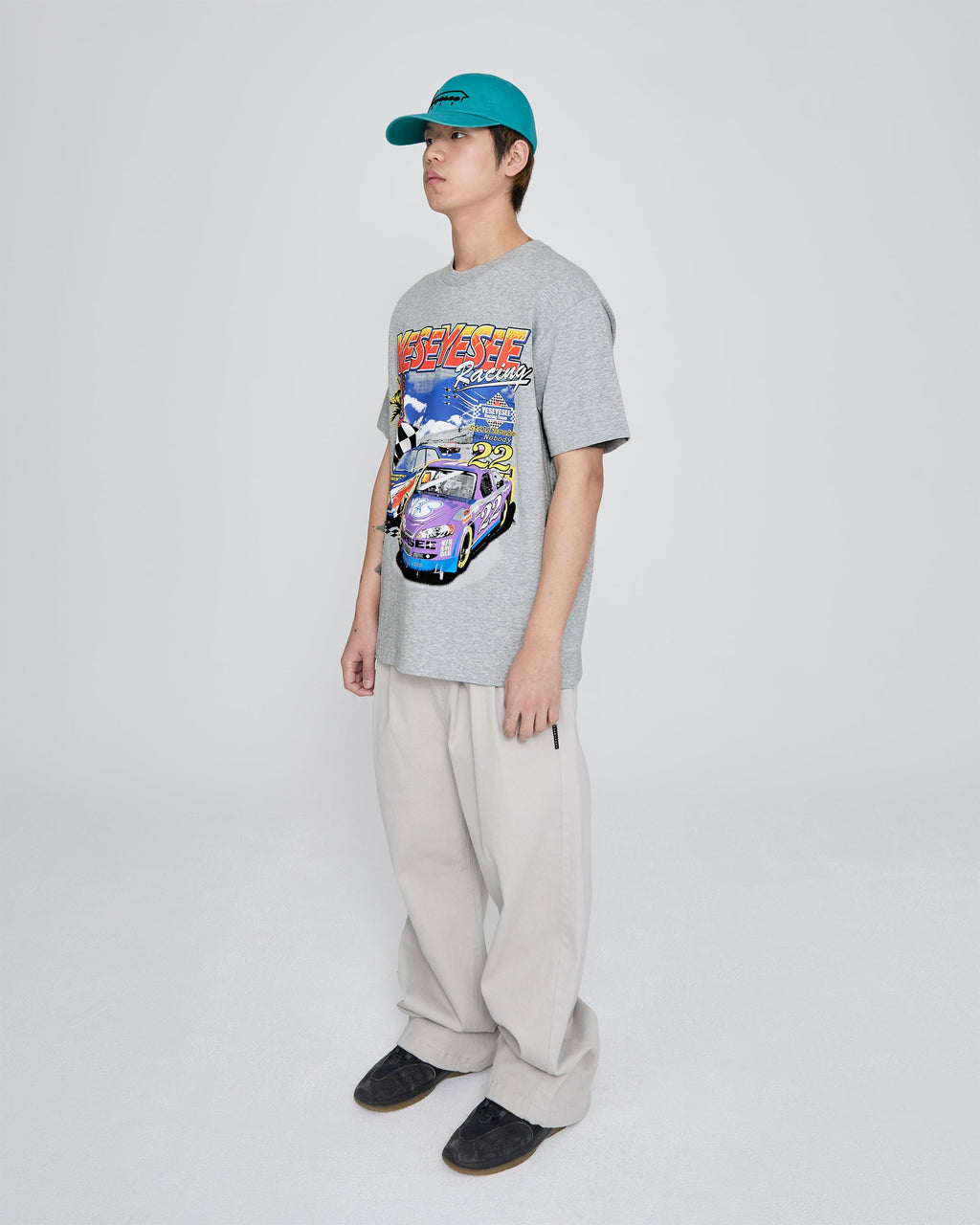yeseyesee - Racing Tee (Grey) product image 8 | TRAB K-Fashion Australia