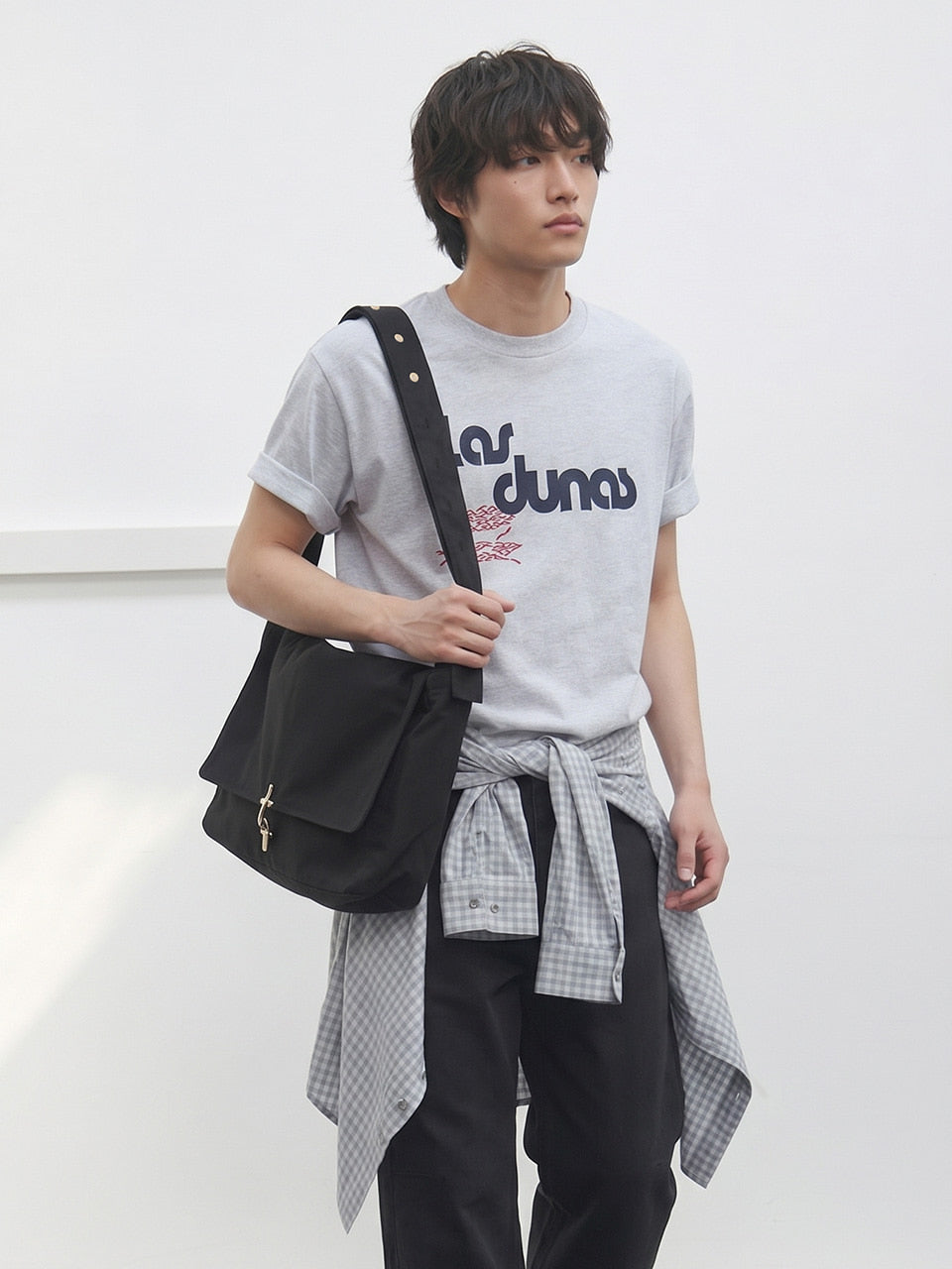 Kijun - Canvas Cross Bag (Black) product image 2 | TRAB K-Fashion Australia