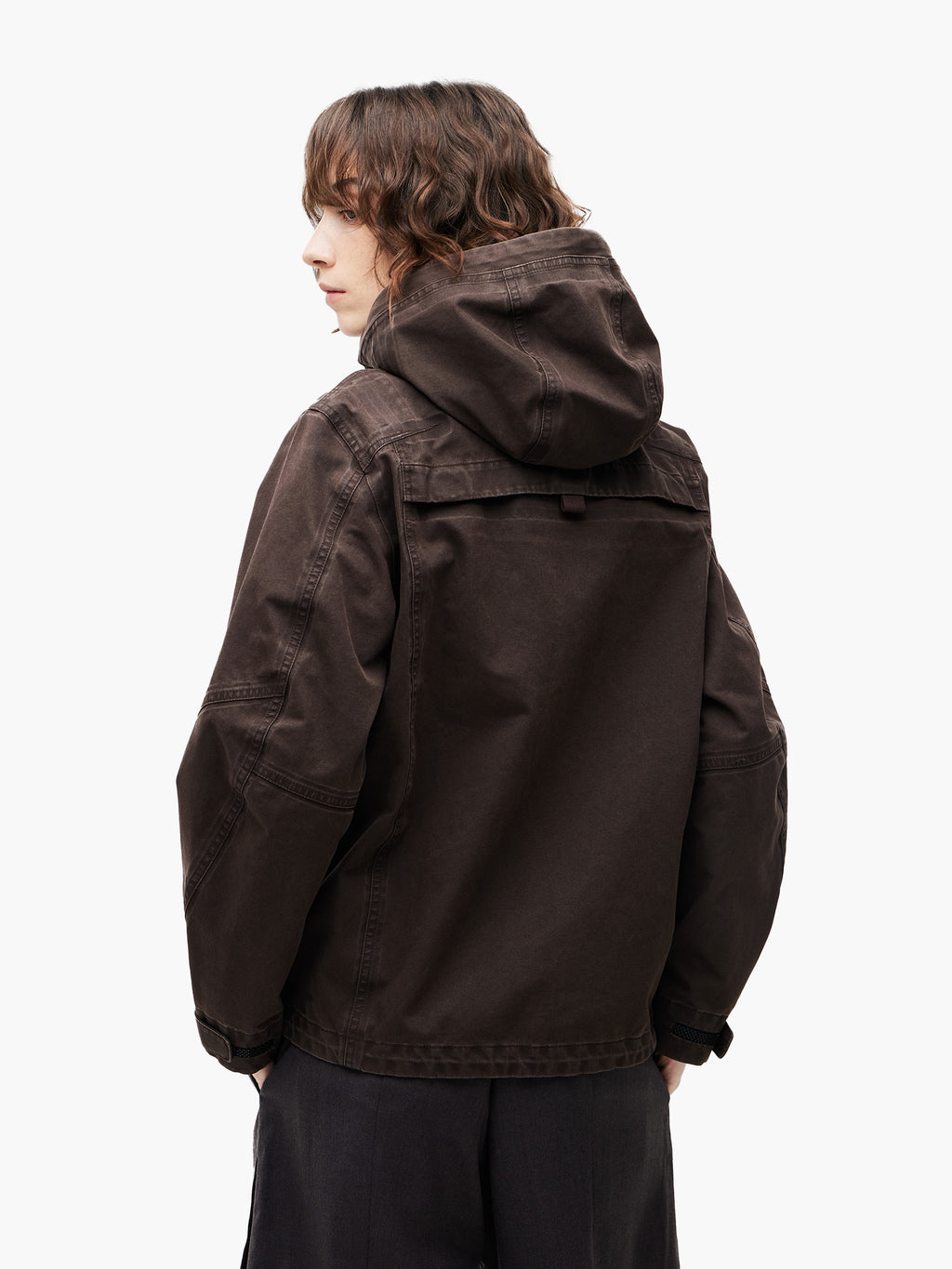 Jiyong Kim - Multi Pocket Jacket (Brown) product image 5 | TRAB K-Fashion Australia