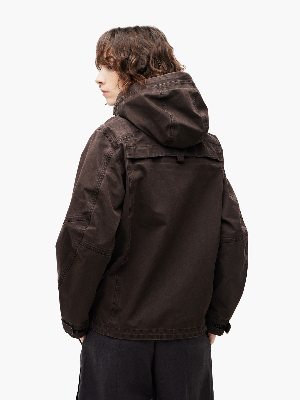 Jiyong Kim - Multi Pocket Jacket (Brown) product image 5 | TRAB K-Fashion Australia